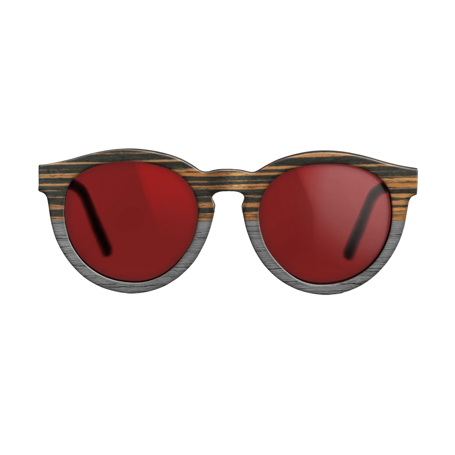 Italian Ebony Tophalf Grey Noir - The Rebel - Round - 2090 - SIRIS wood optic