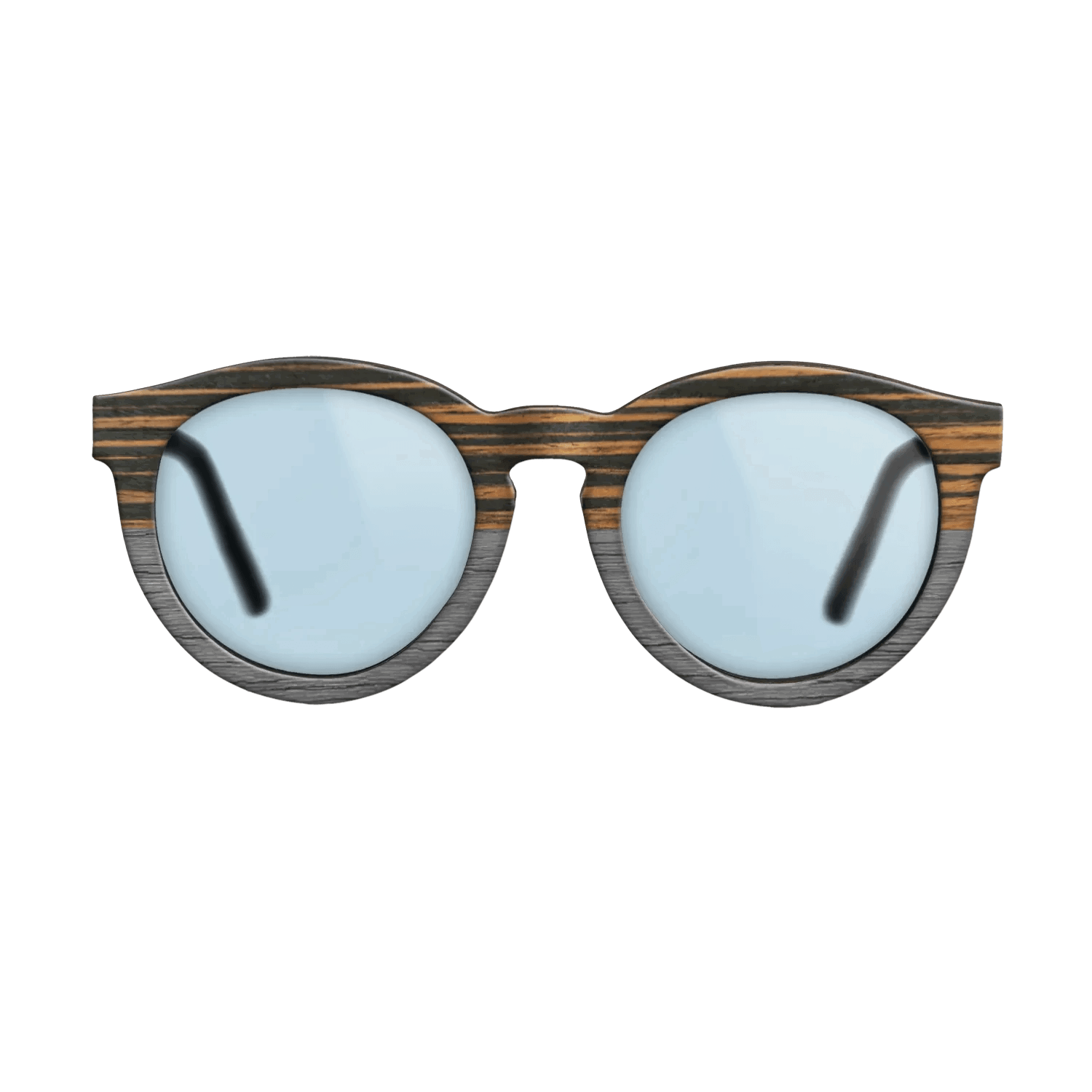 Italian Ebony Tophalf Grey Noir - The Rebel - Round - 2090 - SIRIS wood optic