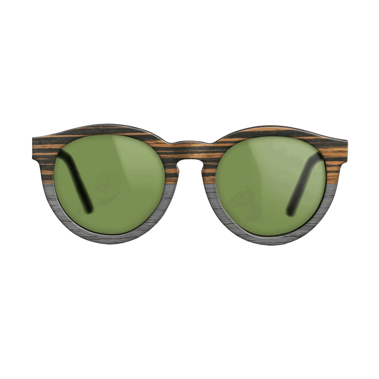 Italian Ebony Tophalf Grey Noir - The Rebel - Round - 2090 - SIRIS wood optic