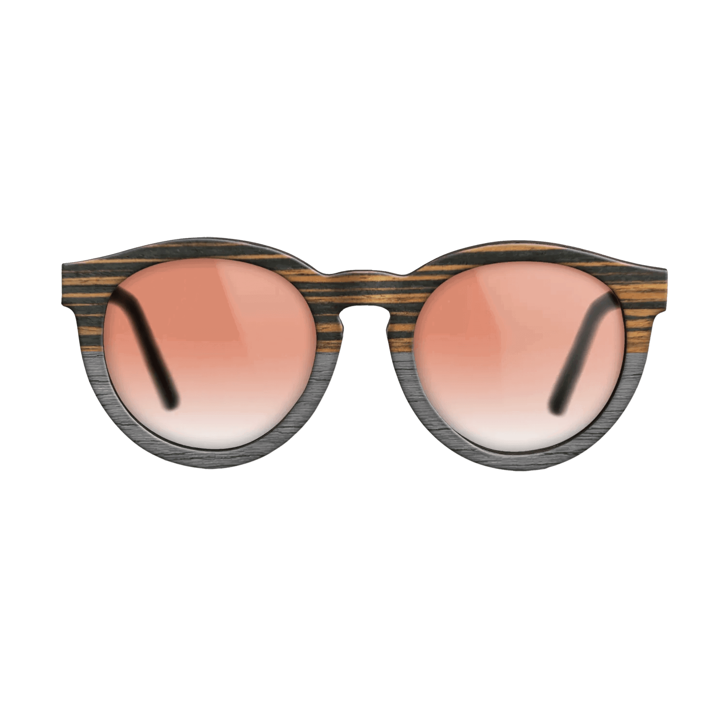 Italian Ebony Tophalf Grey Noir - The Rebel - Round - 2090 - SIRIS wood optic