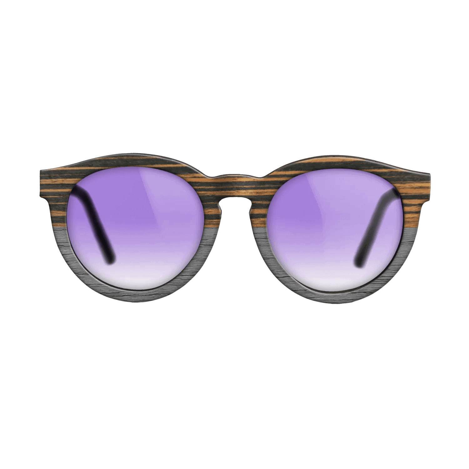 Italian Ebony Tophalf Grey Noir - The Rebel - Round - 2090 - SIRIS wood optic