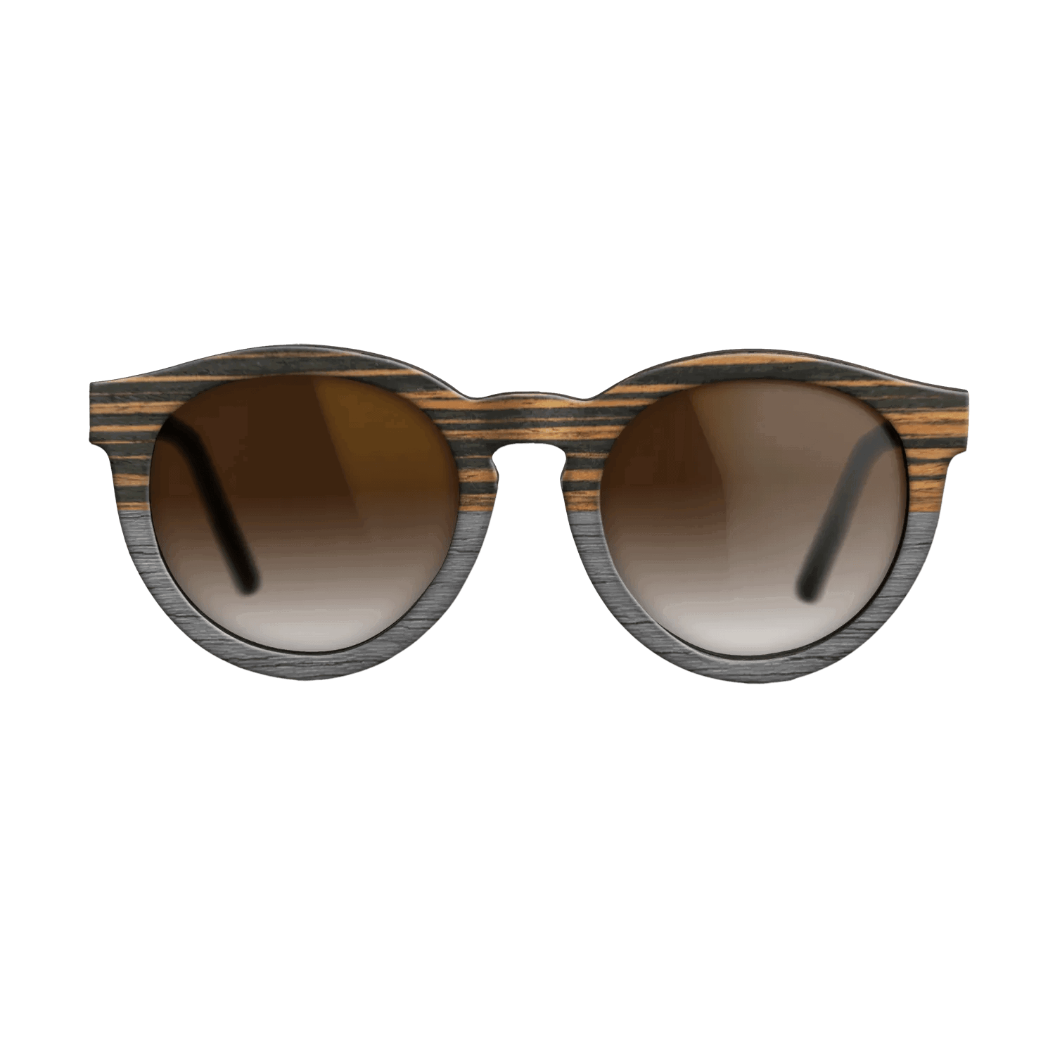 Italian Ebony Tophalf Grey Noir - The Rebel - Round - 2090 - SIRIS wood optic