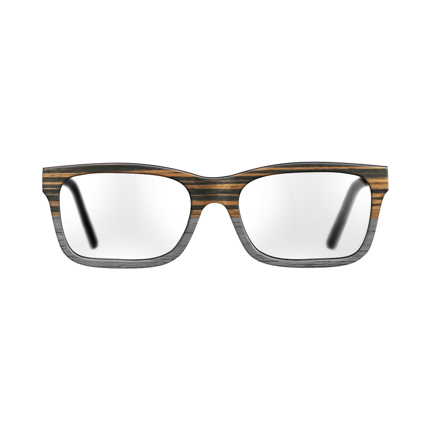 Italian Ebony Tophalf Grey Noir - The Sage - Rectangle - 2090 - SIRIS wood optic