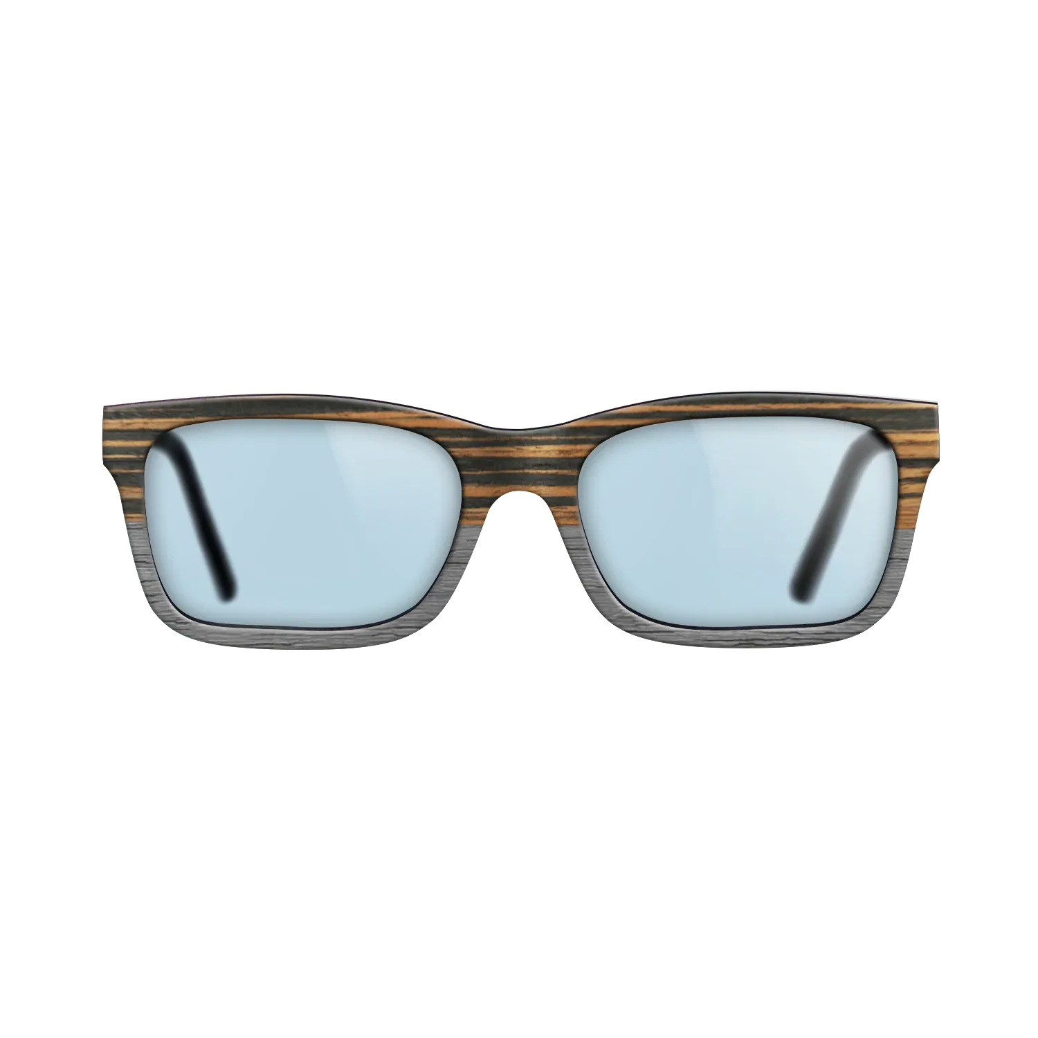 Italian Ebony Tophalf Grey Noir - The Sage - Rectangle - 2090 - SIRIS wood optic