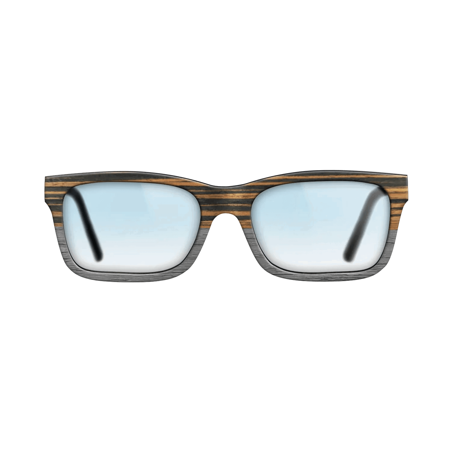 Italian Ebony Tophalf Grey Noir - The Sage - Rectangle - 2090 - SIRIS wood optic