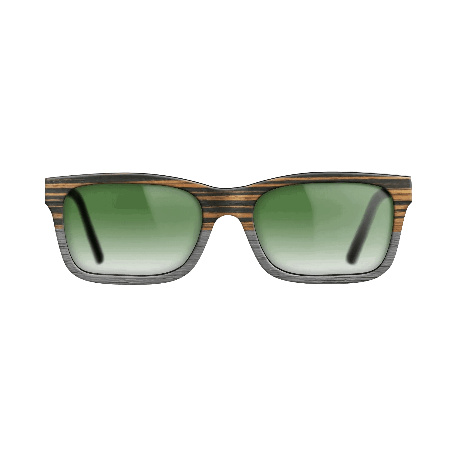 Italian Ebony Tophalf Grey Noir - The Sage - Rectangle - 2090 - SIRIS wood optic