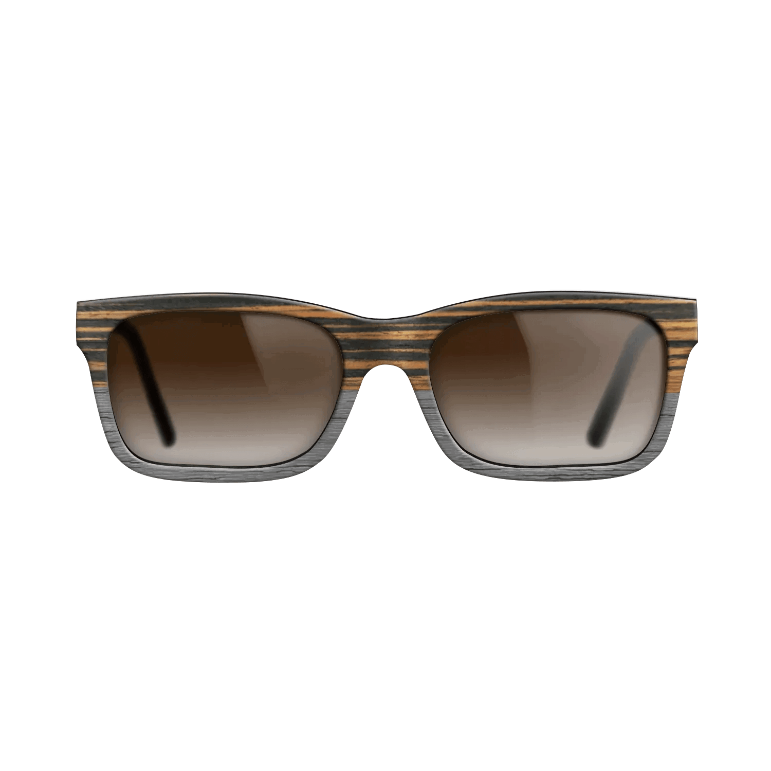 Italian Ebony Tophalf Grey Noir - The Sage - Rectangle - 2090 - SIRIS wood optic