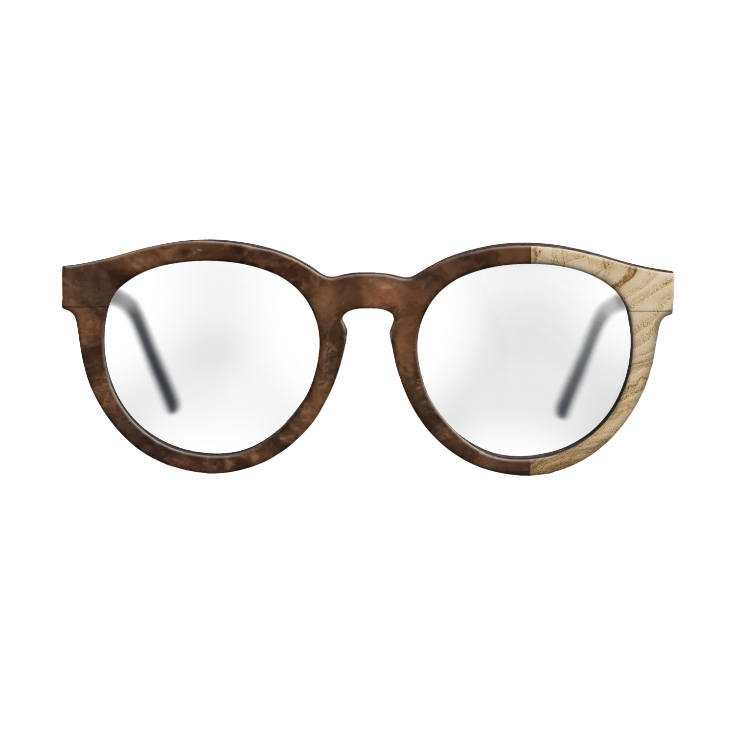 Walnut Burl,Olive Burl: Bauhaus - The Rebel - Round - SIRIS wood optic