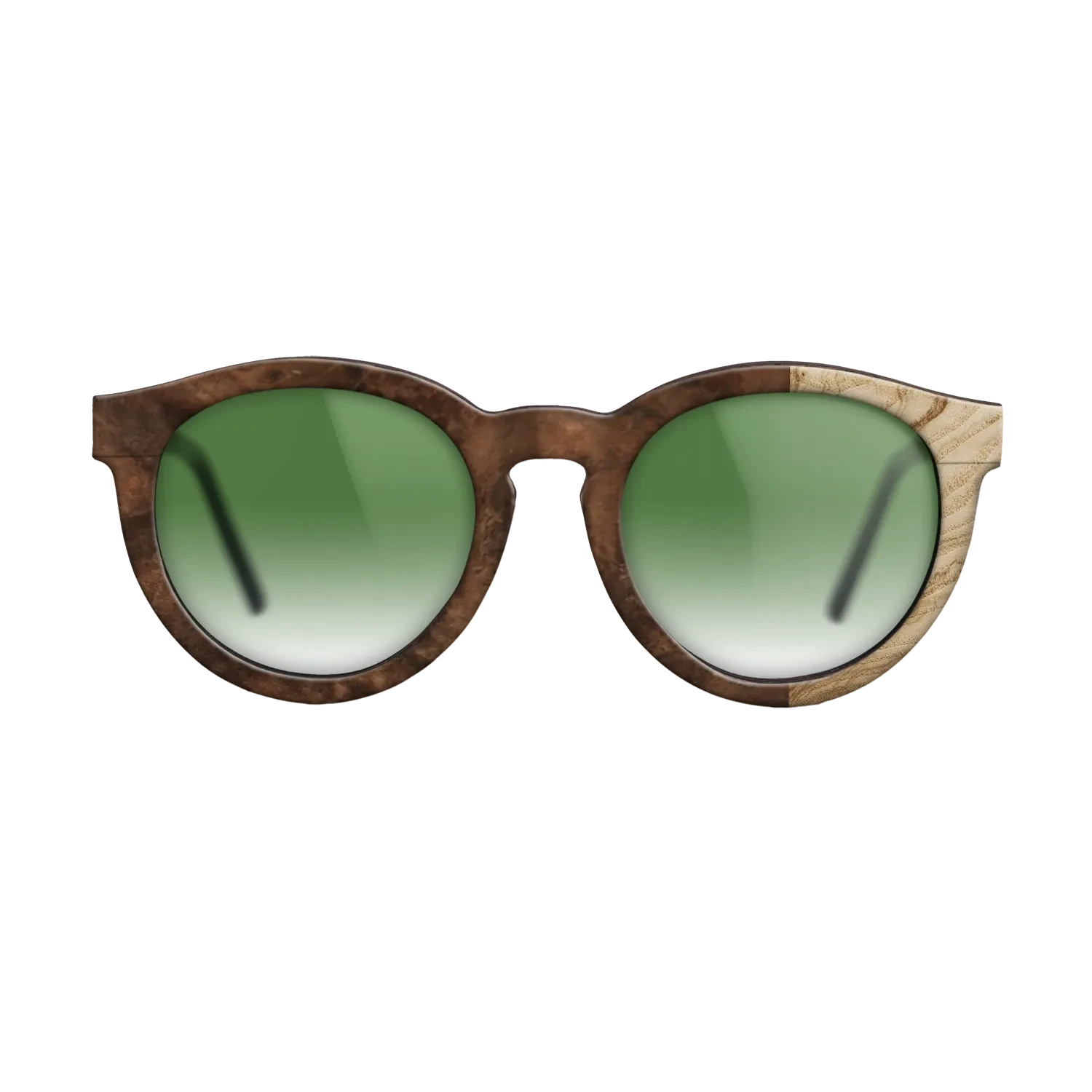 Walnut Burl,Olive Burl: Bauhaus - The Rebel - Round - SIRIS wood optic
