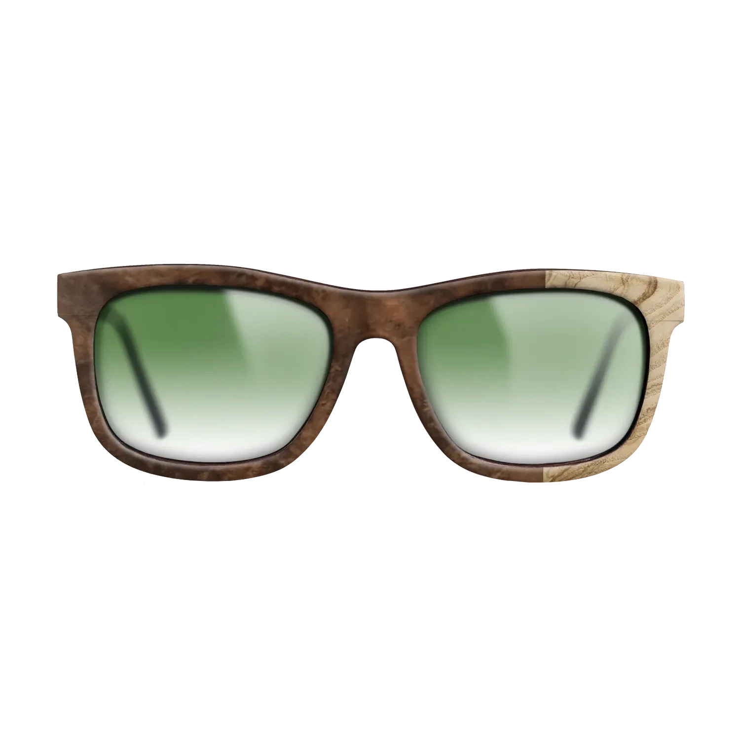 Walnut Burl,Olive Burl: Bauhaus - The Hero - Square - SIRIS wood optic