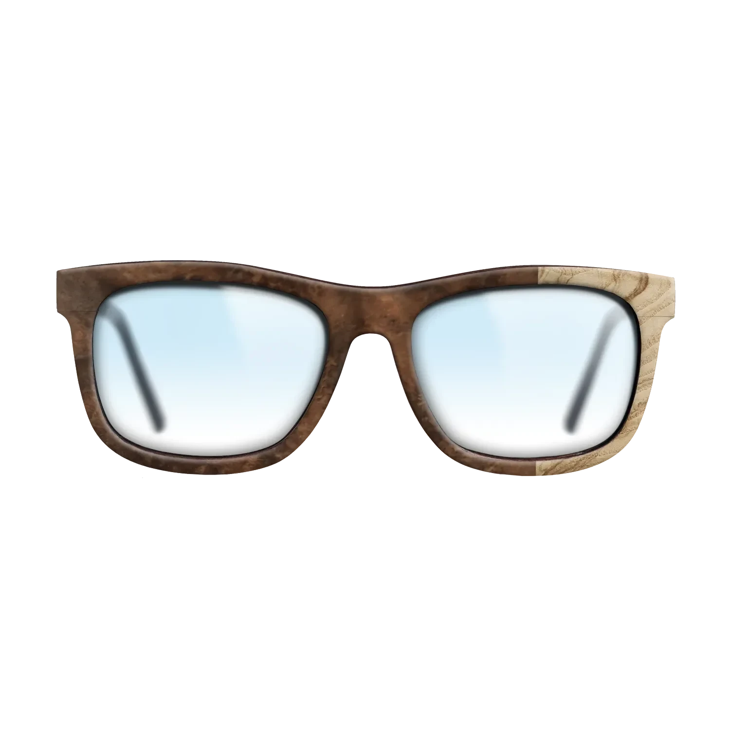 Walnut Burl,Olive Burl: Bauhaus - The Hero - Square - SIRIS wood optic