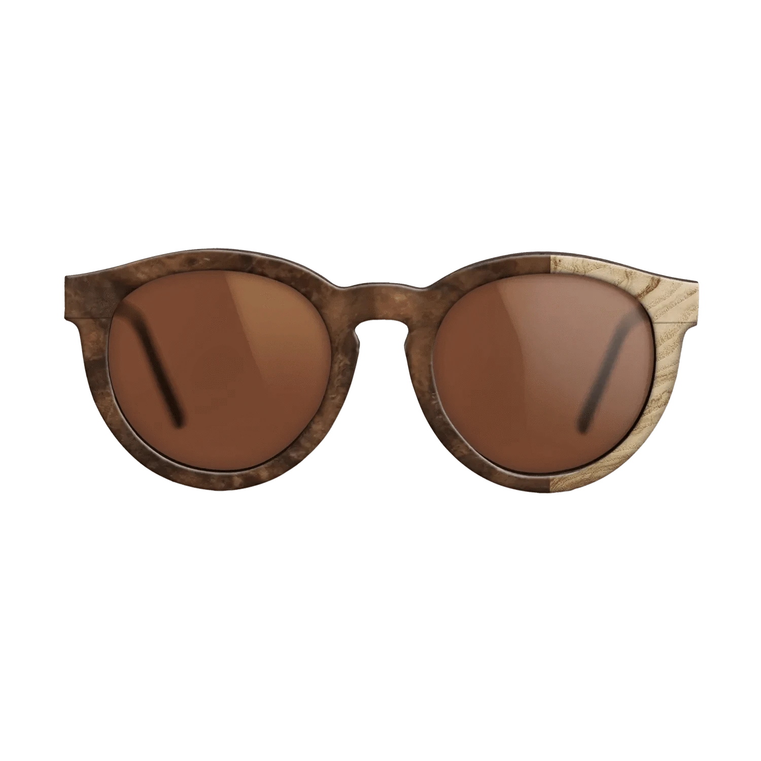 Walnut Burl,Olive Burl: Bauhaus - The Rebel - Round - SIRIS wood optic