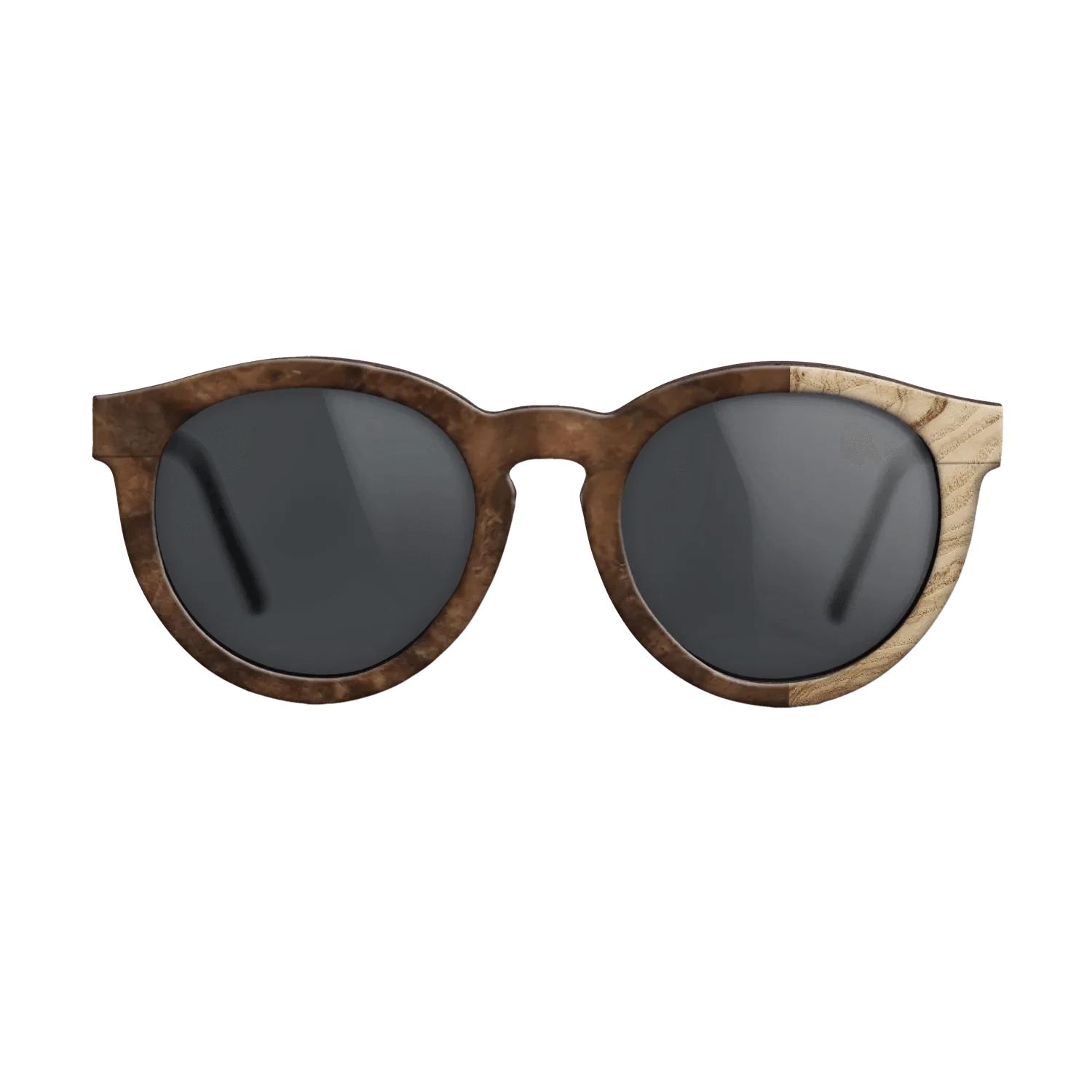 Walnut Burl,Olive Burl: Bauhaus - The Rebel - Round - SIRIS wood optic