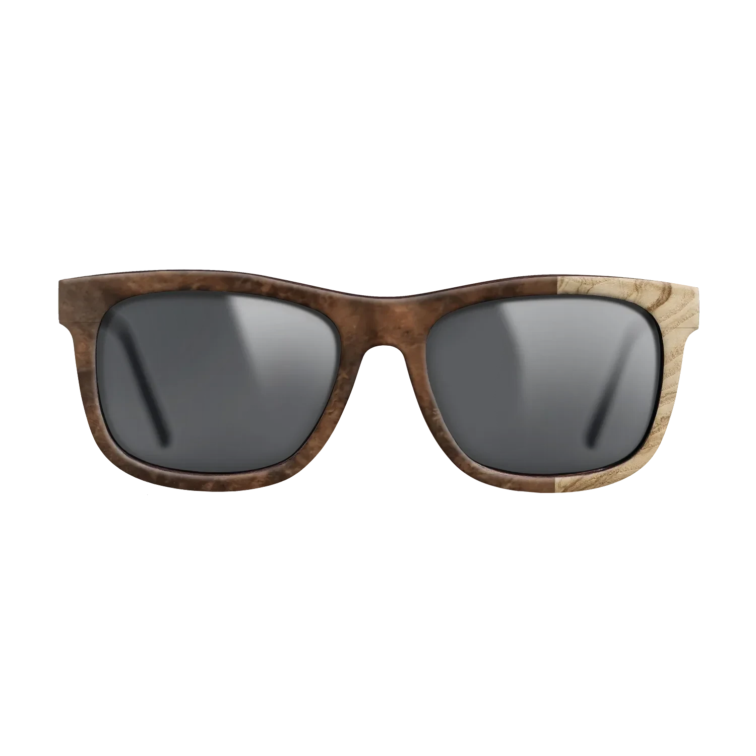 Walnut Burl,Olive Burl: Bauhaus - The Hero - Square - SIRIS wood optic