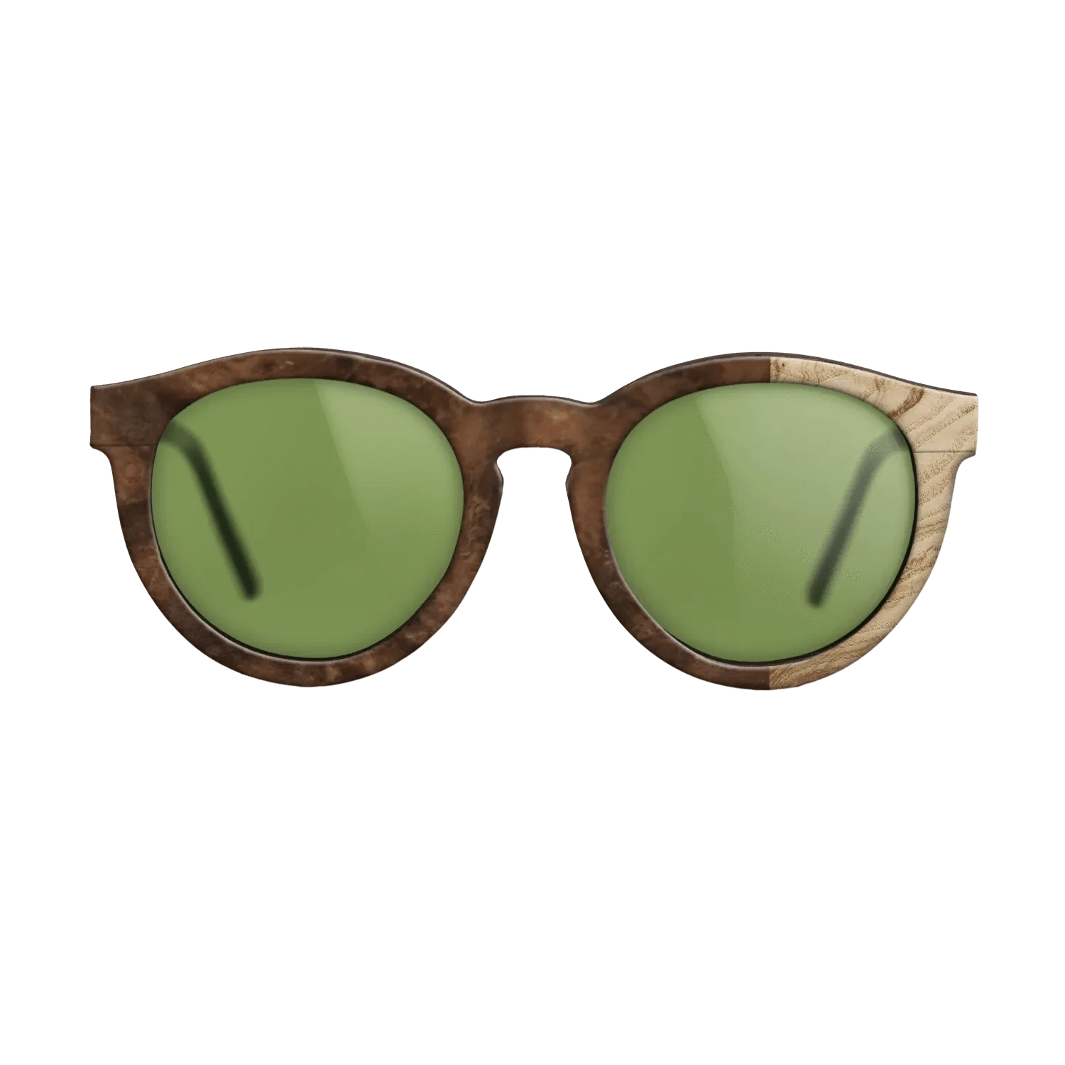 Walnut Burl,Olive Burl: Bauhaus - The Rebel - Round - SIRIS wood optic