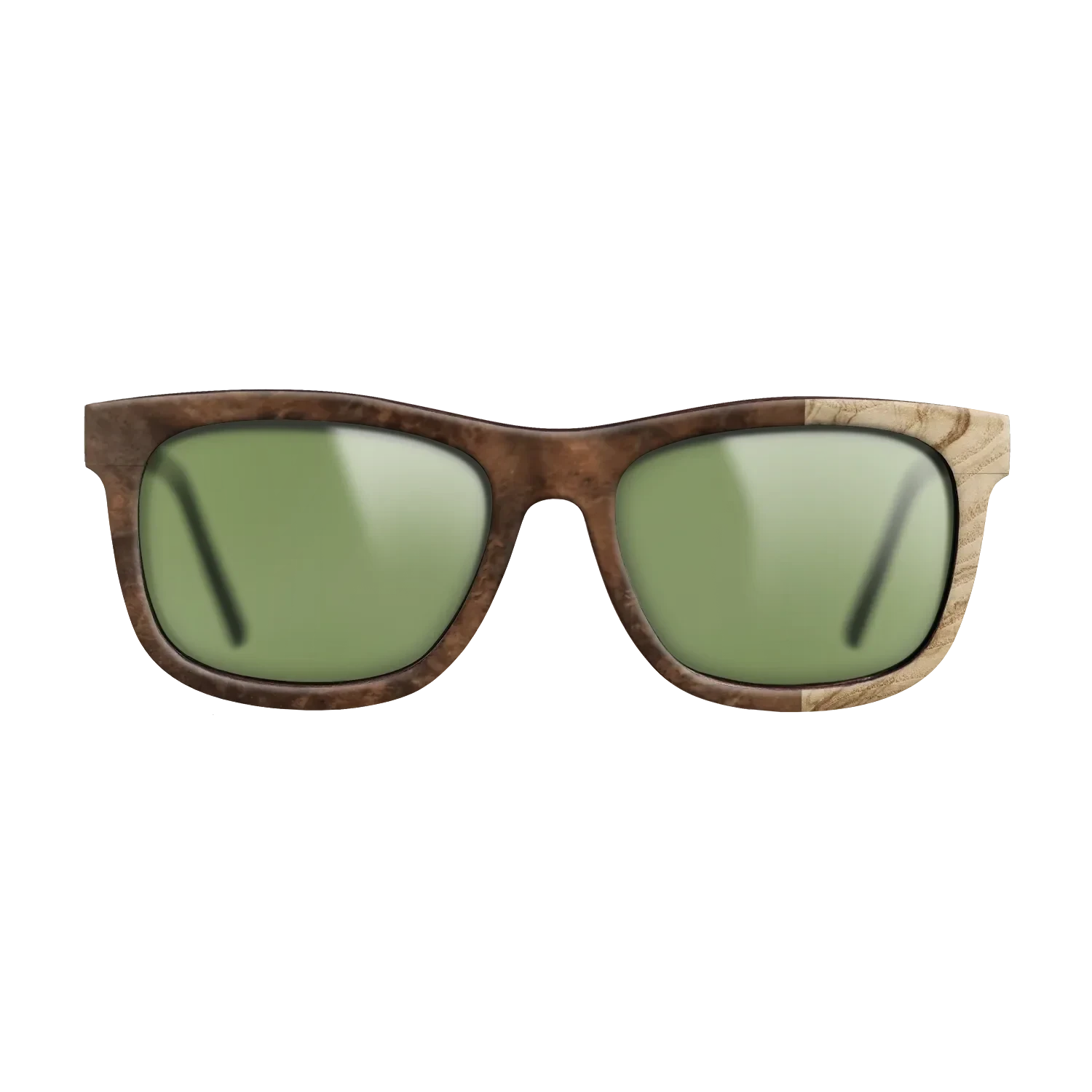 Walnut Burl,Olive Burl: Bauhaus - The Hero - Square - SIRIS wood optic