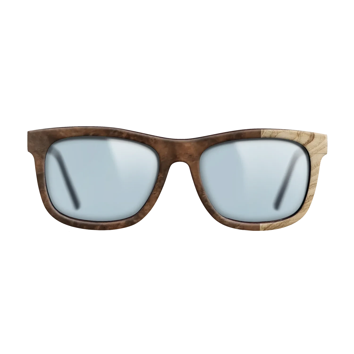 Walnut Burl,Olive Burl: Bauhaus - The Hero - Square - SIRIS wood optic