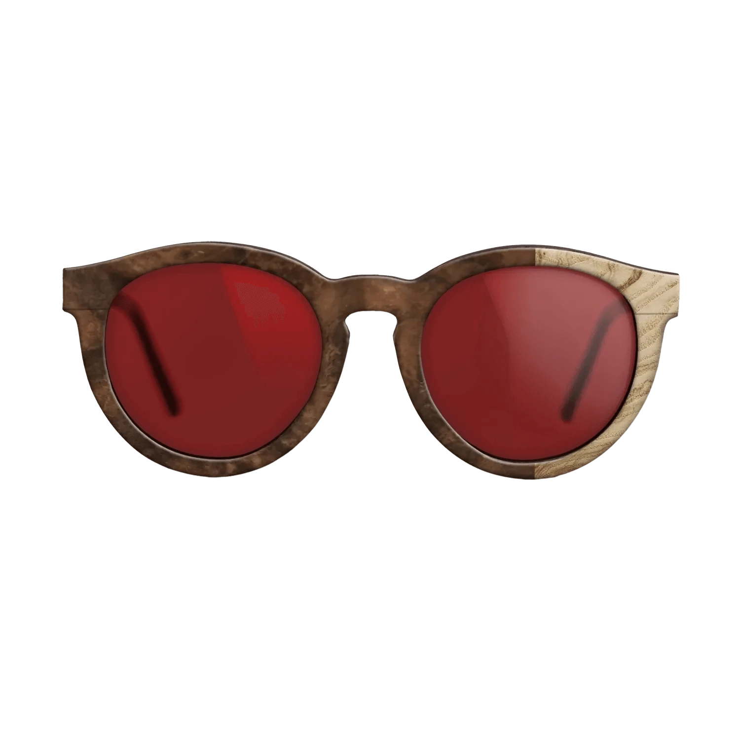 Walnut Burl,Olive Burl: Bauhaus - The Rebel - Round - SIRIS wood optic