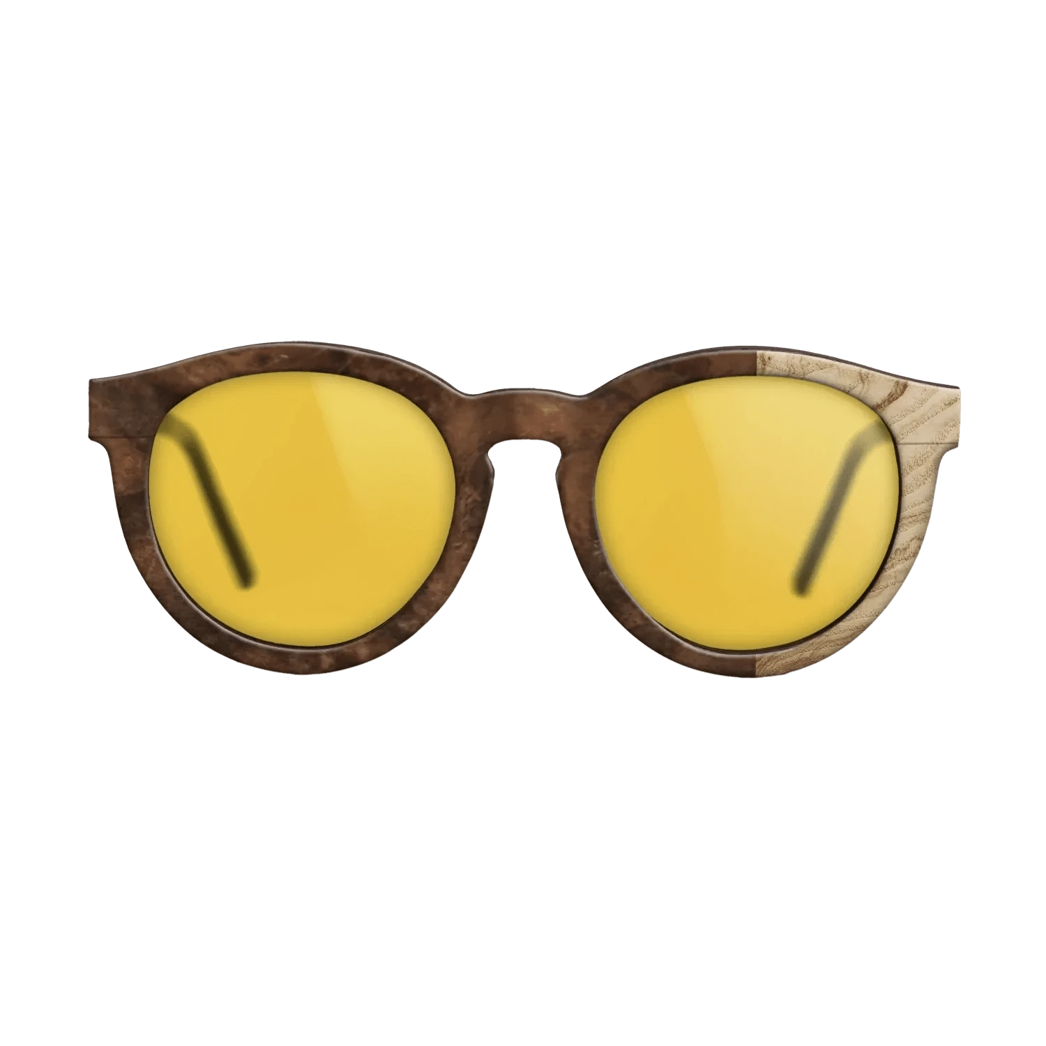 Walnut Burl,Olive Burl: Bauhaus - The Rebel - Round - SIRIS wood optic