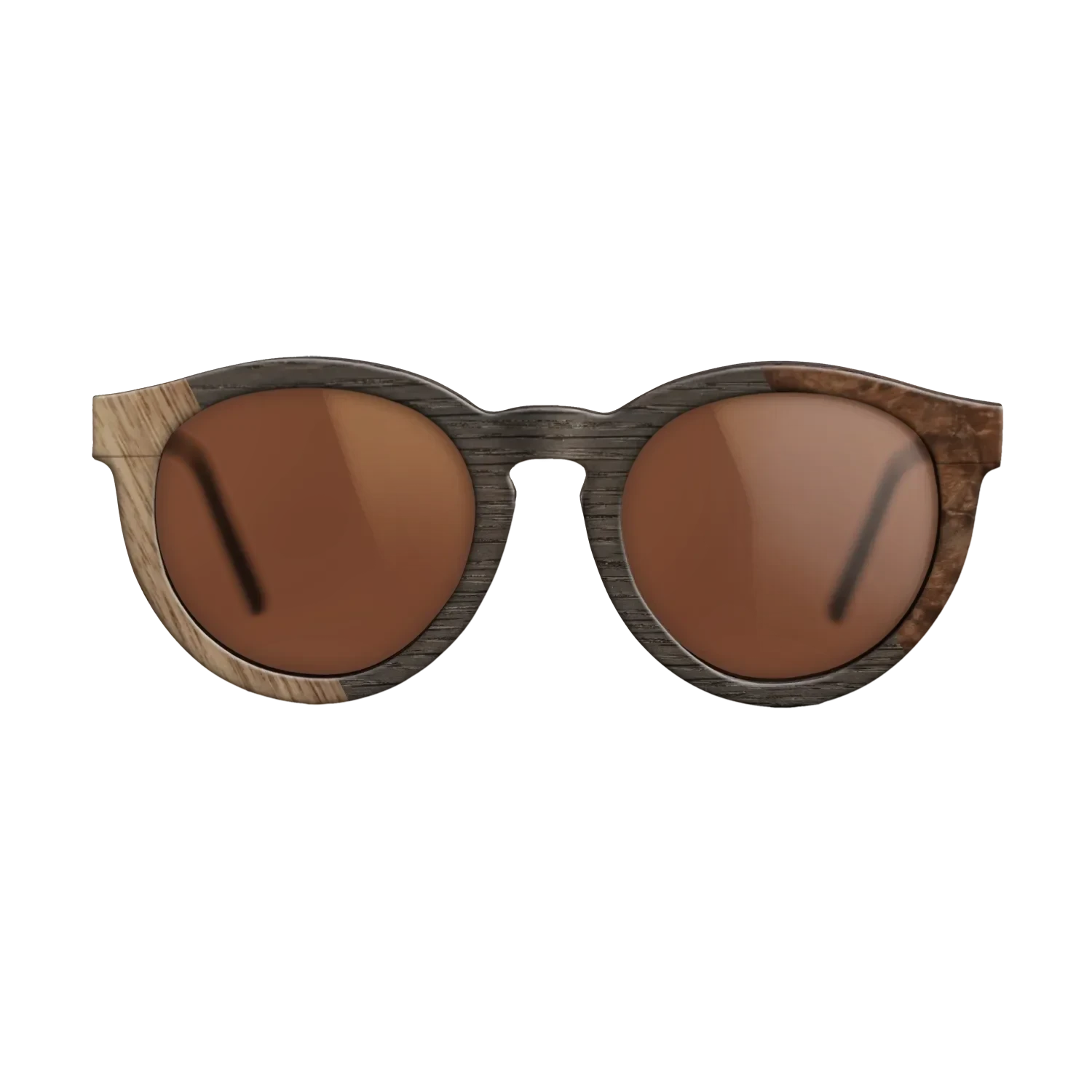 Walnut Burl,Walnut: Straight Grain,Fumed Oak: Bauhaus - The Rebel - Round - SIRIS wood optic