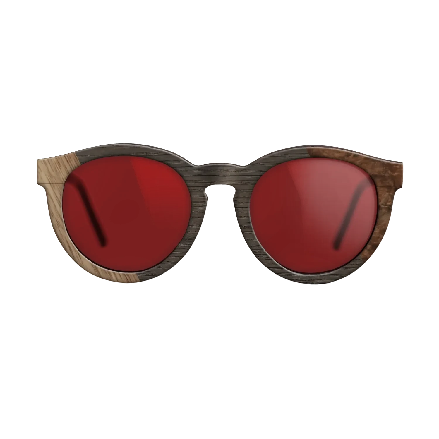 Walnut Burl,Walnut: Straight Grain,Fumed Oak: Bauhaus - The Rebel - Round - SIRIS wood optic