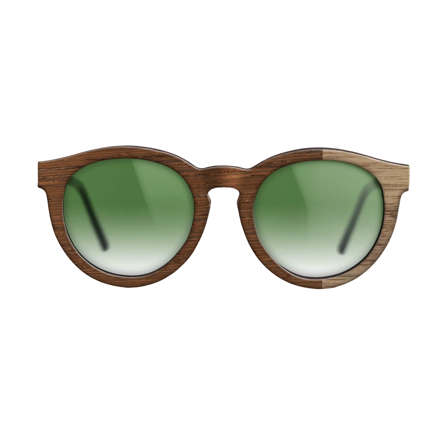 Ziricote Dark Quartered,Walnut: Straight Grain: Bauhaus - The Rebel - Round - SIRIS wood optic