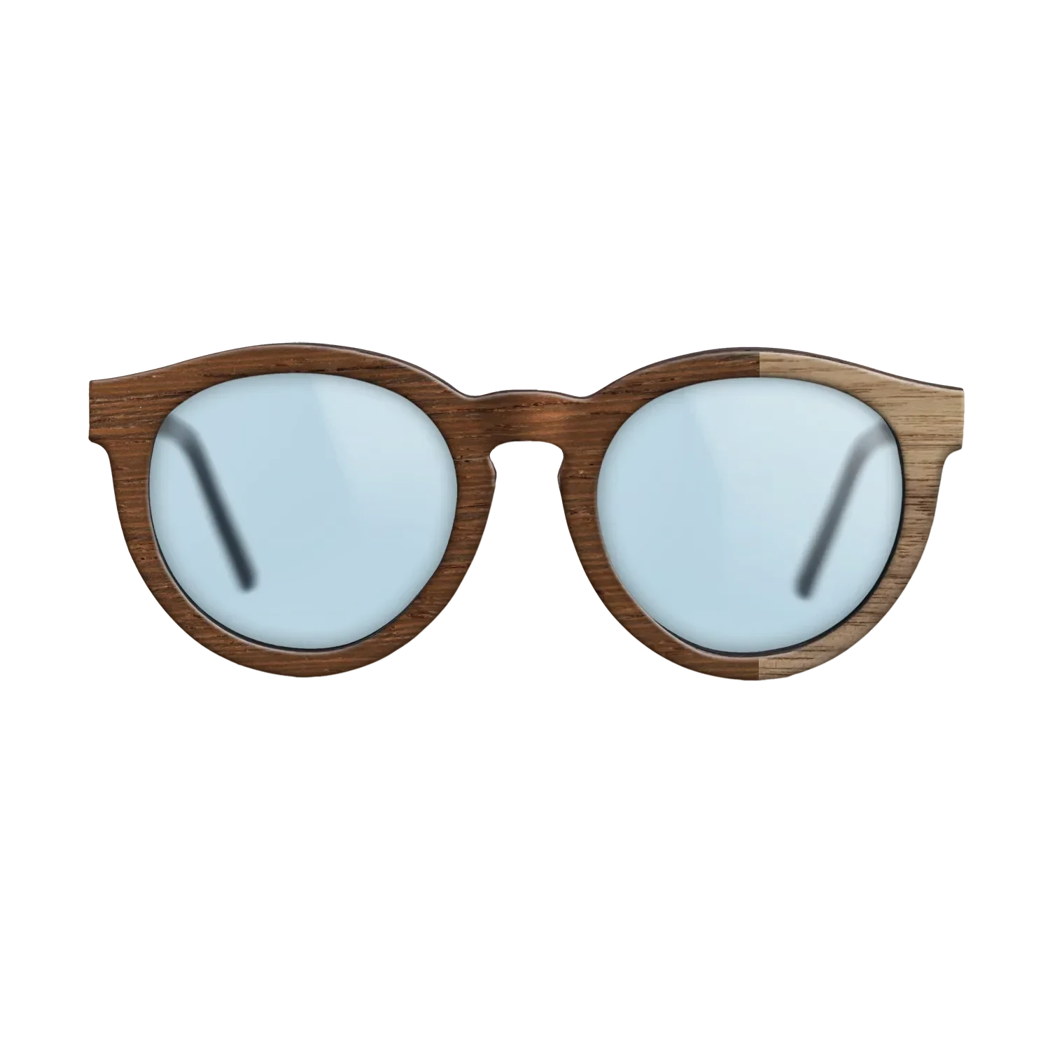 Ziricote Dark Quartered,Walnut: Straight Grain: Bauhaus - The Rebel - Round - SIRIS wood optic