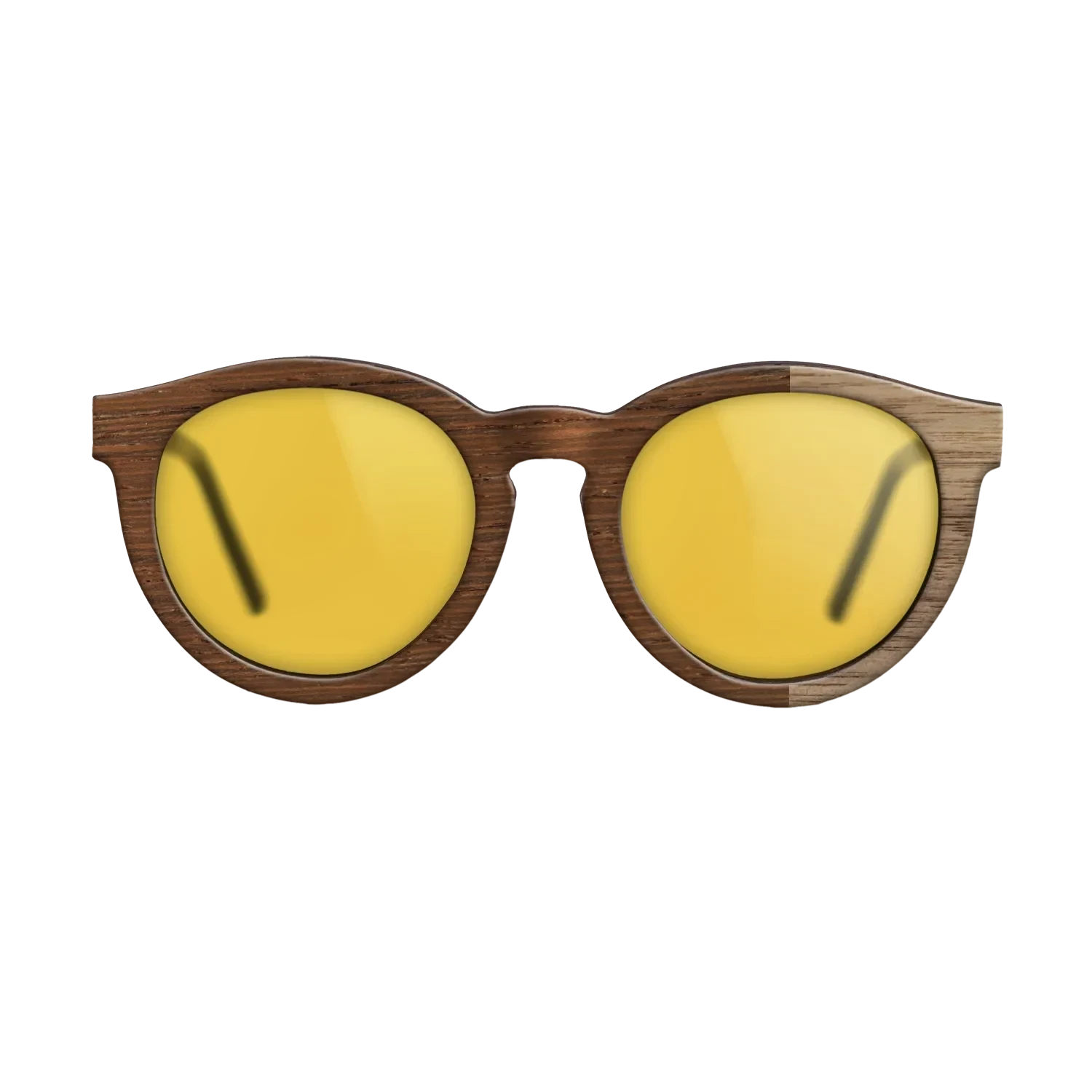 Ziricote Dark Quartered,Walnut: Straight Grain: Bauhaus - The Rebel - Round - SIRIS wood optic