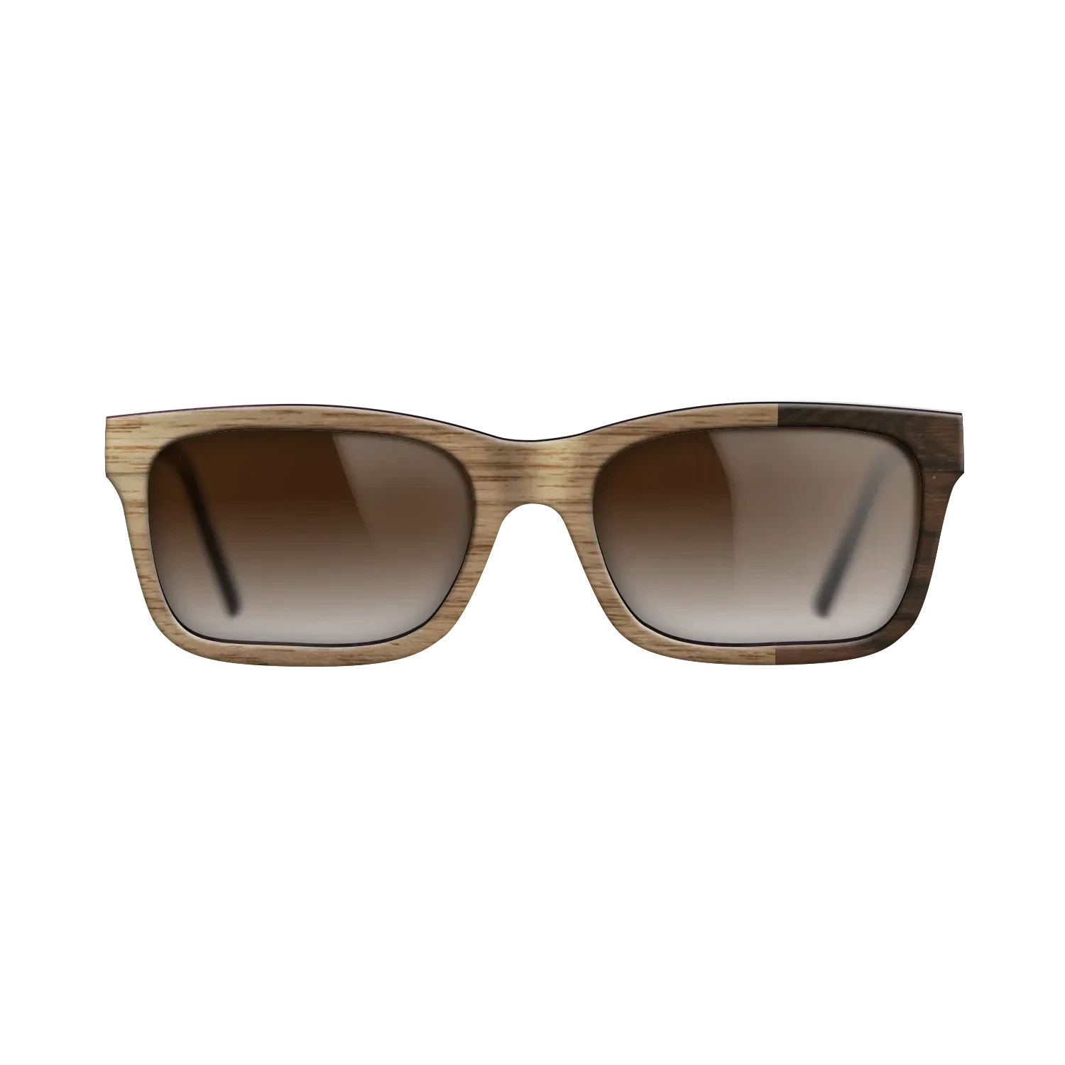 Walnut: Straight Grain,Ziricote Dark Quartered: Bauhaus - The Sage - Rectangle - SIRIS wood optic