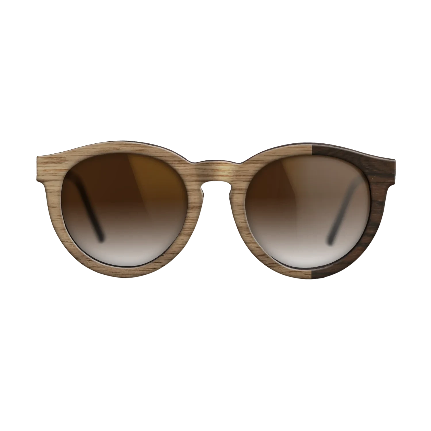 Walnut: Straight Grain,Ziricote Dark Quartered: Bauhaus - The Rebel - Round - SIRIS wood optic