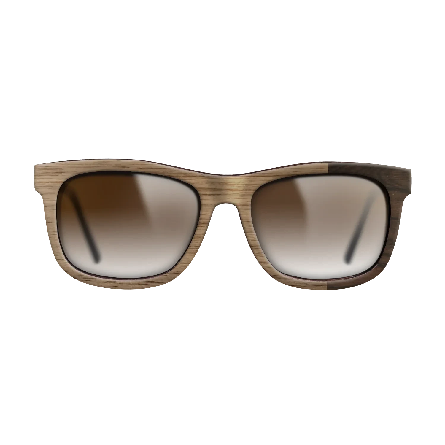 Walnut: Straight Grain,Ziricote Dark Quartered: Bauhaus - The Hero - Square - SIRIS wood optic