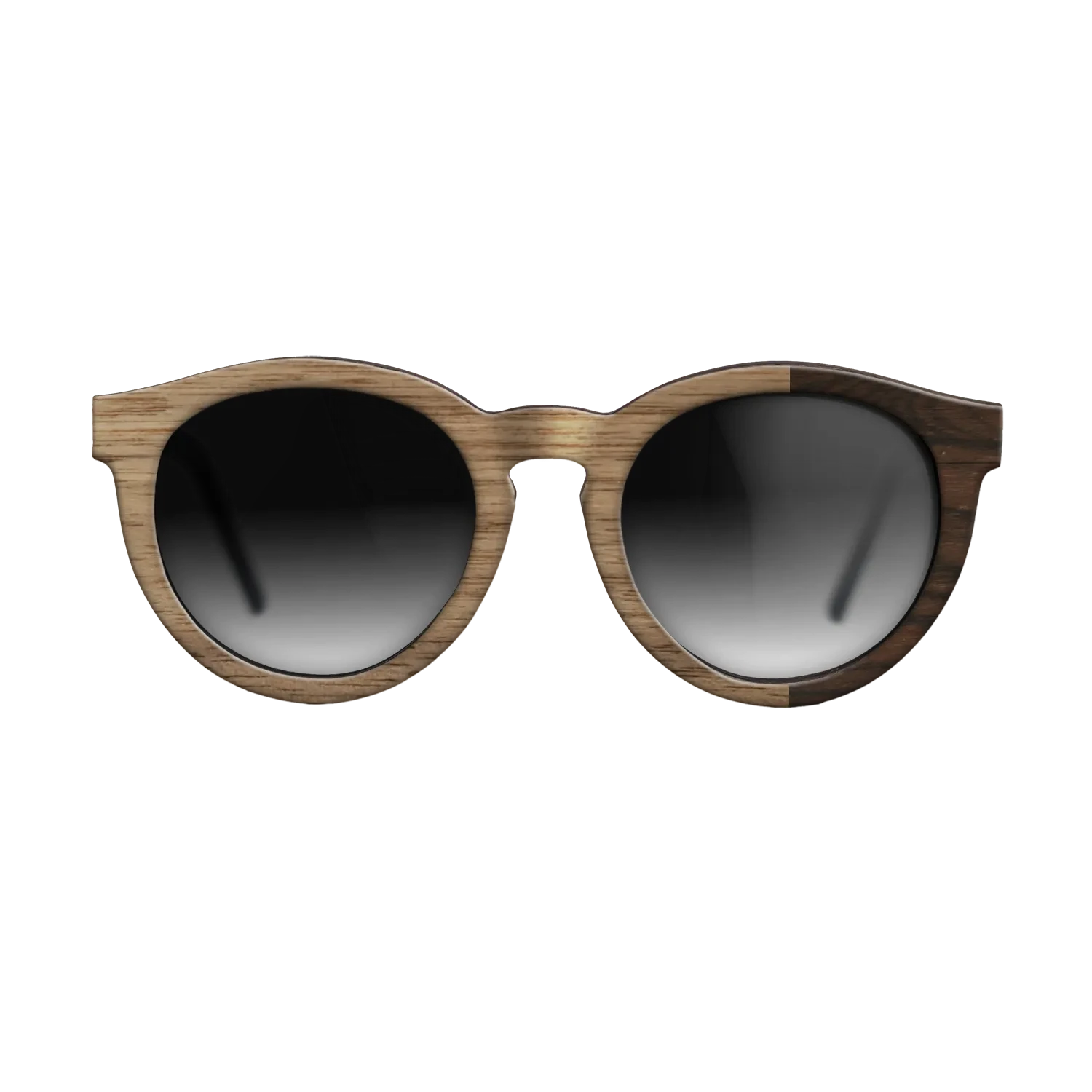 Walnut: Straight Grain,Ziricote Dark Quartered: Bauhaus - The Rebel - Round - SIRIS wood optic