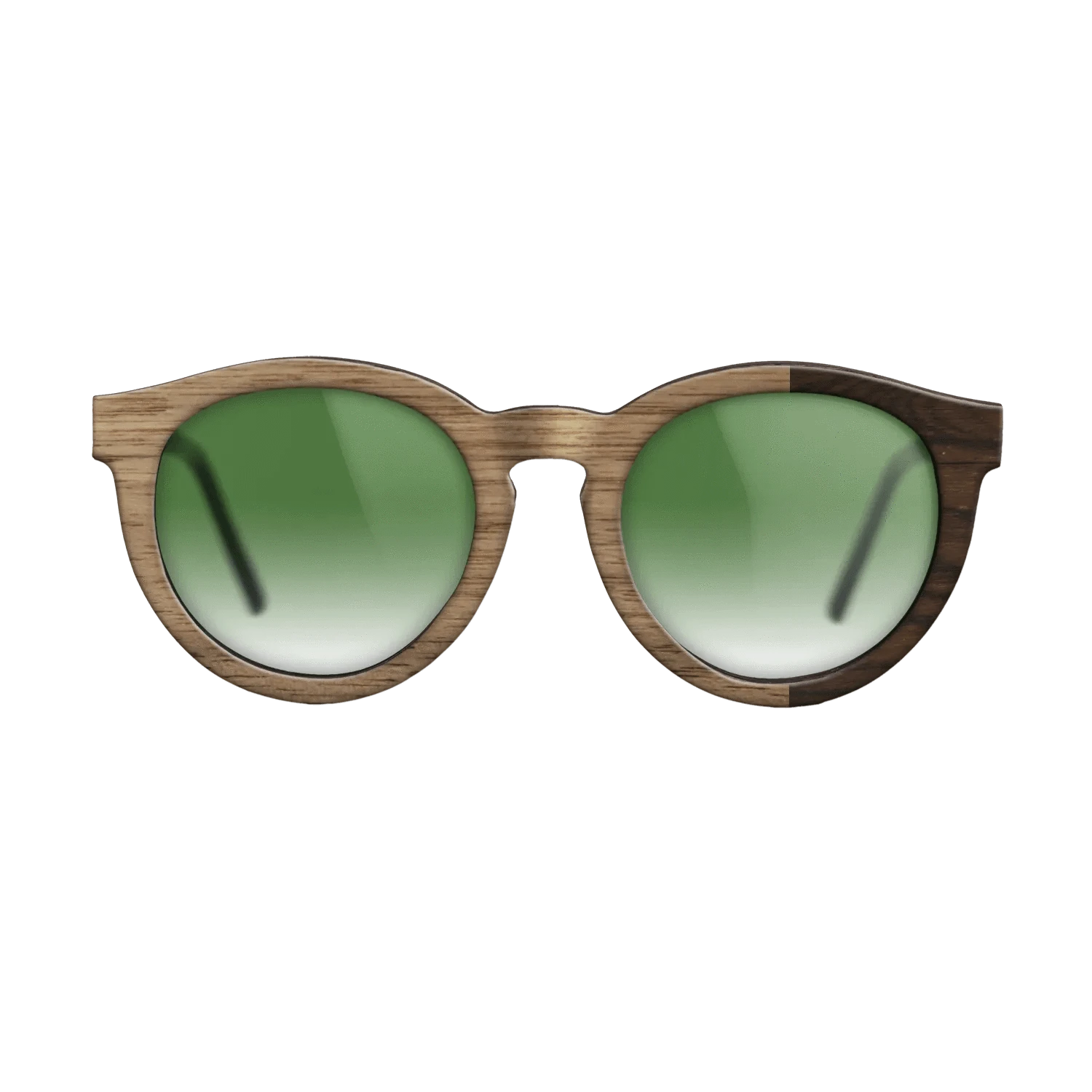 Walnut: Straight Grain,Ziricote Dark Quartered: Bauhaus - The Rebel - Round - SIRIS wood optic