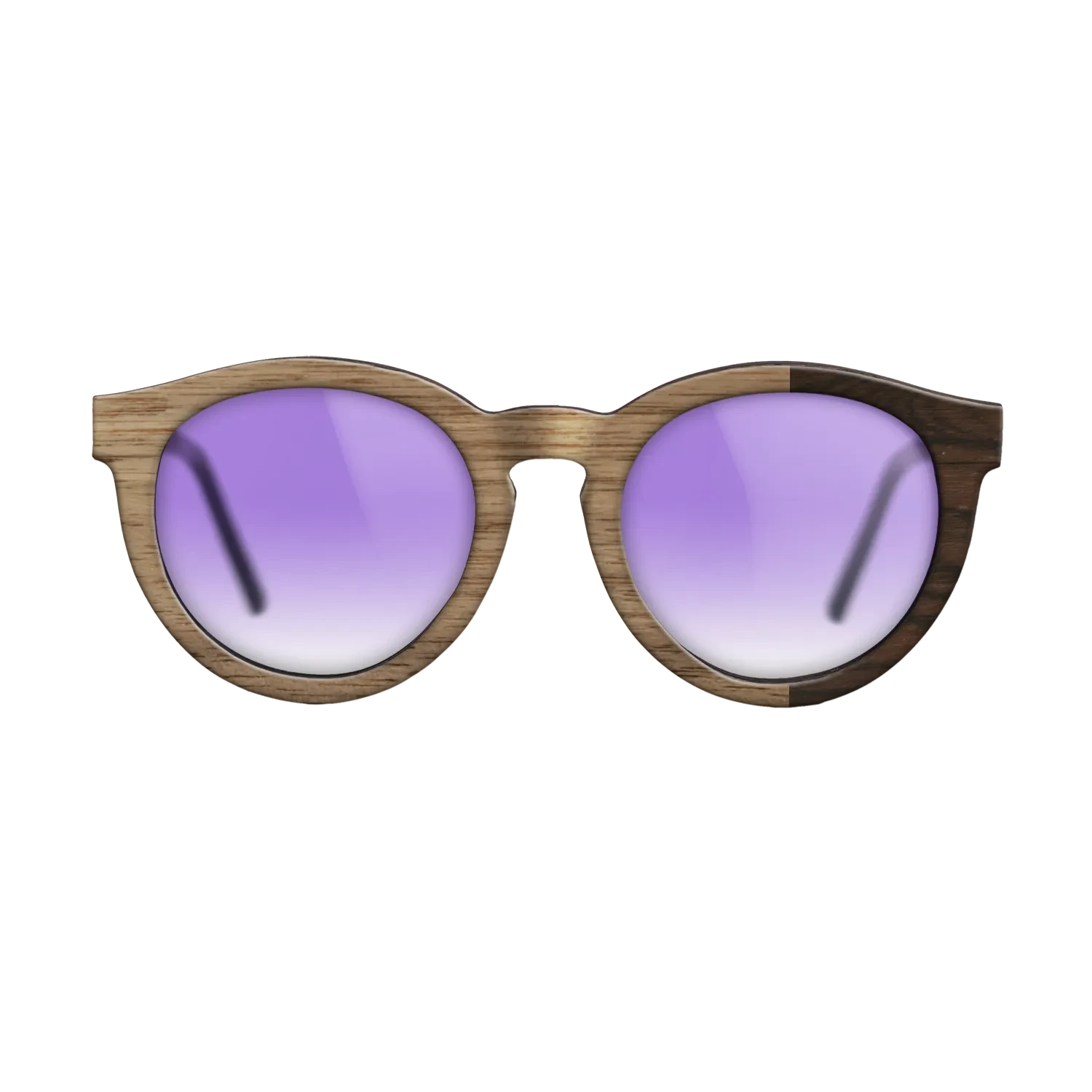 Walnut: Straight Grain,Ziricote Dark Quartered: Bauhaus - The Rebel - Round - SIRIS wood optic