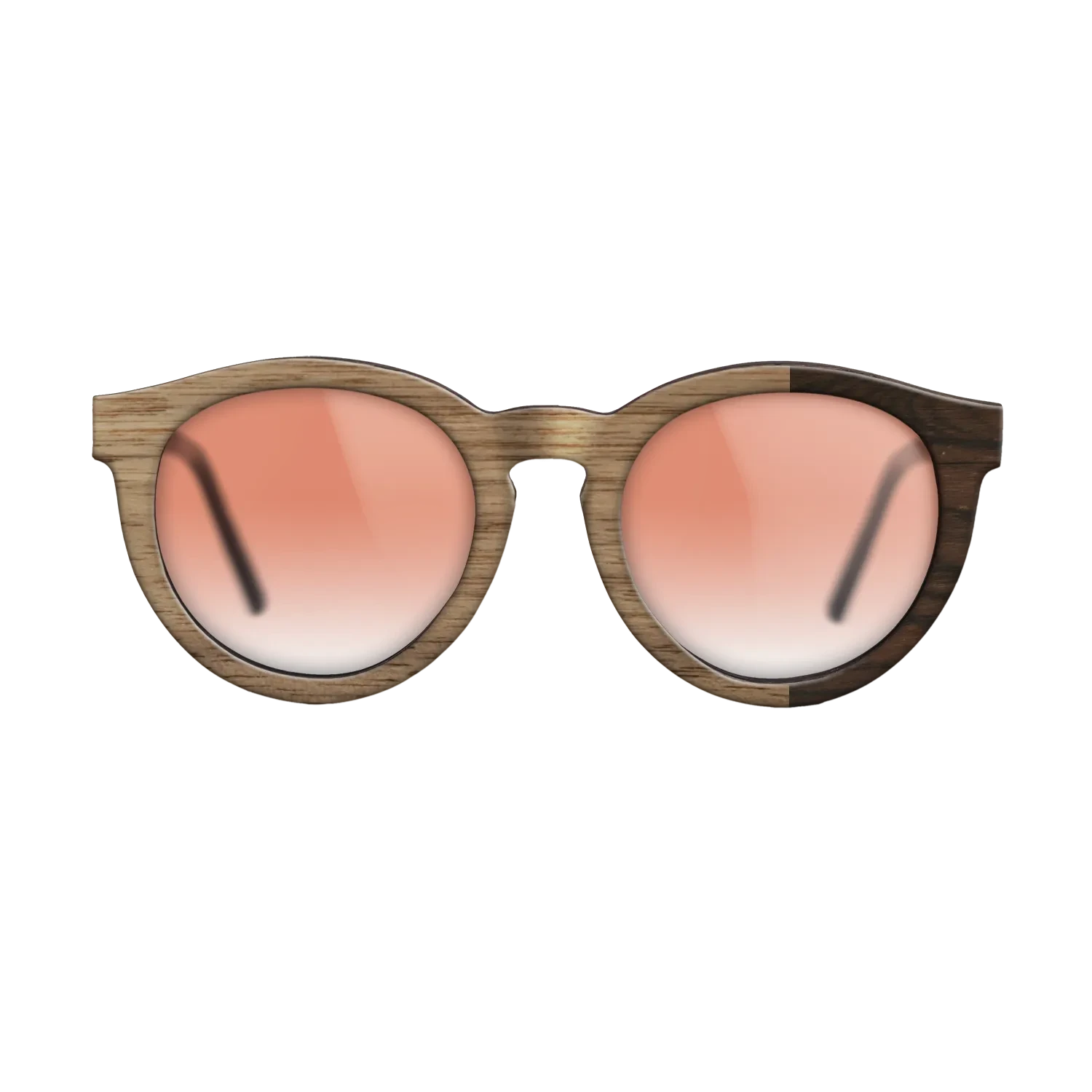 Walnut: Straight Grain,Ziricote Dark Quartered: Bauhaus - The Rebel - Round - SIRIS wood optic