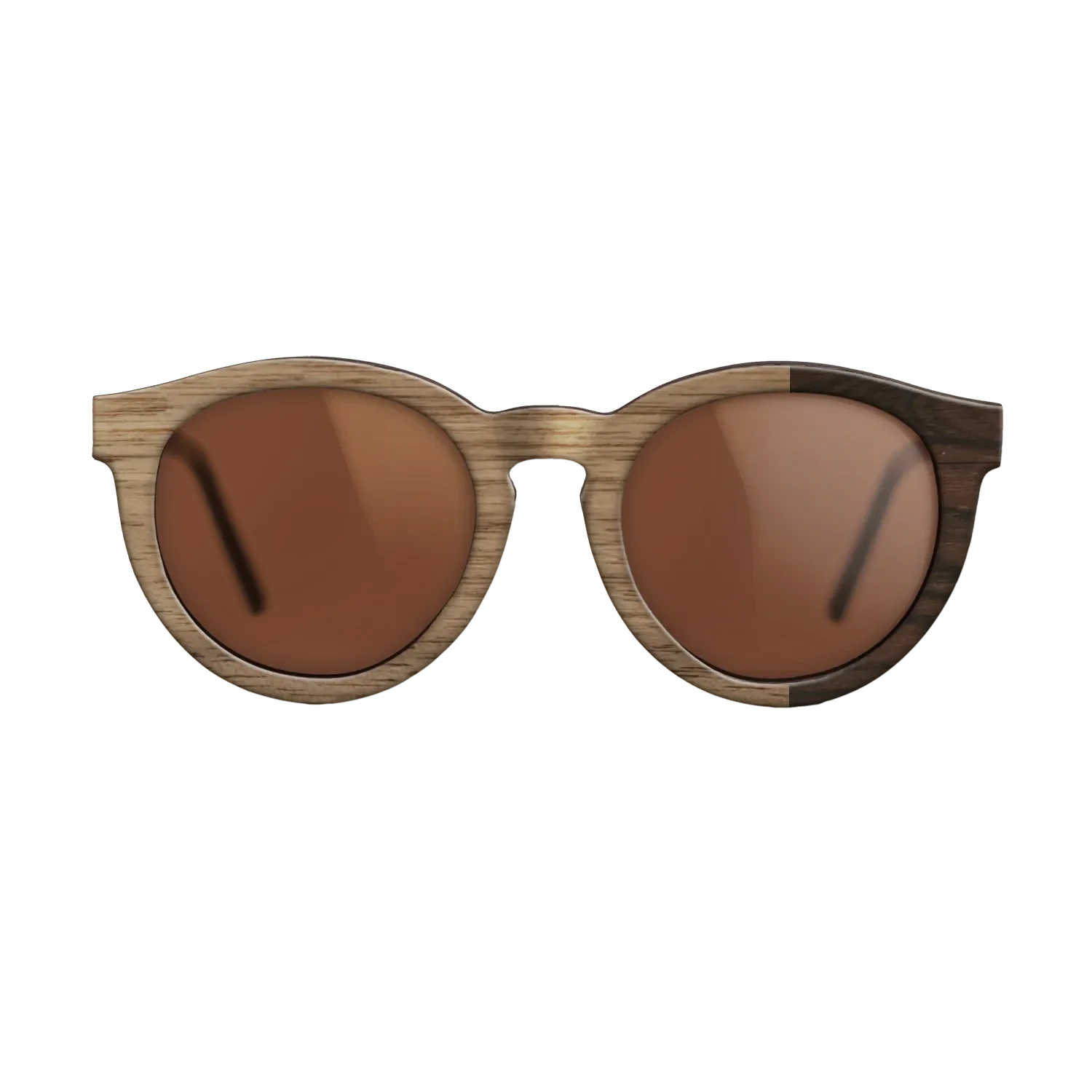 Walnut: Straight Grain,Ziricote Dark Quartered: Bauhaus - The Rebel - Round - SIRIS wood optic