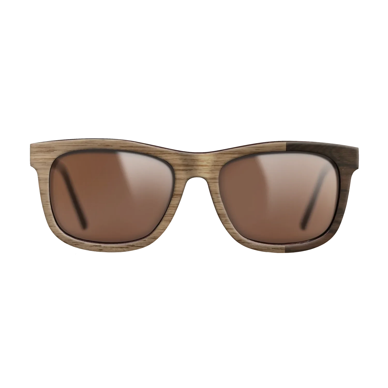Walnut: Straight Grain,Ziricote Dark Quartered: Bauhaus - The Hero - Square - SIRIS wood optic