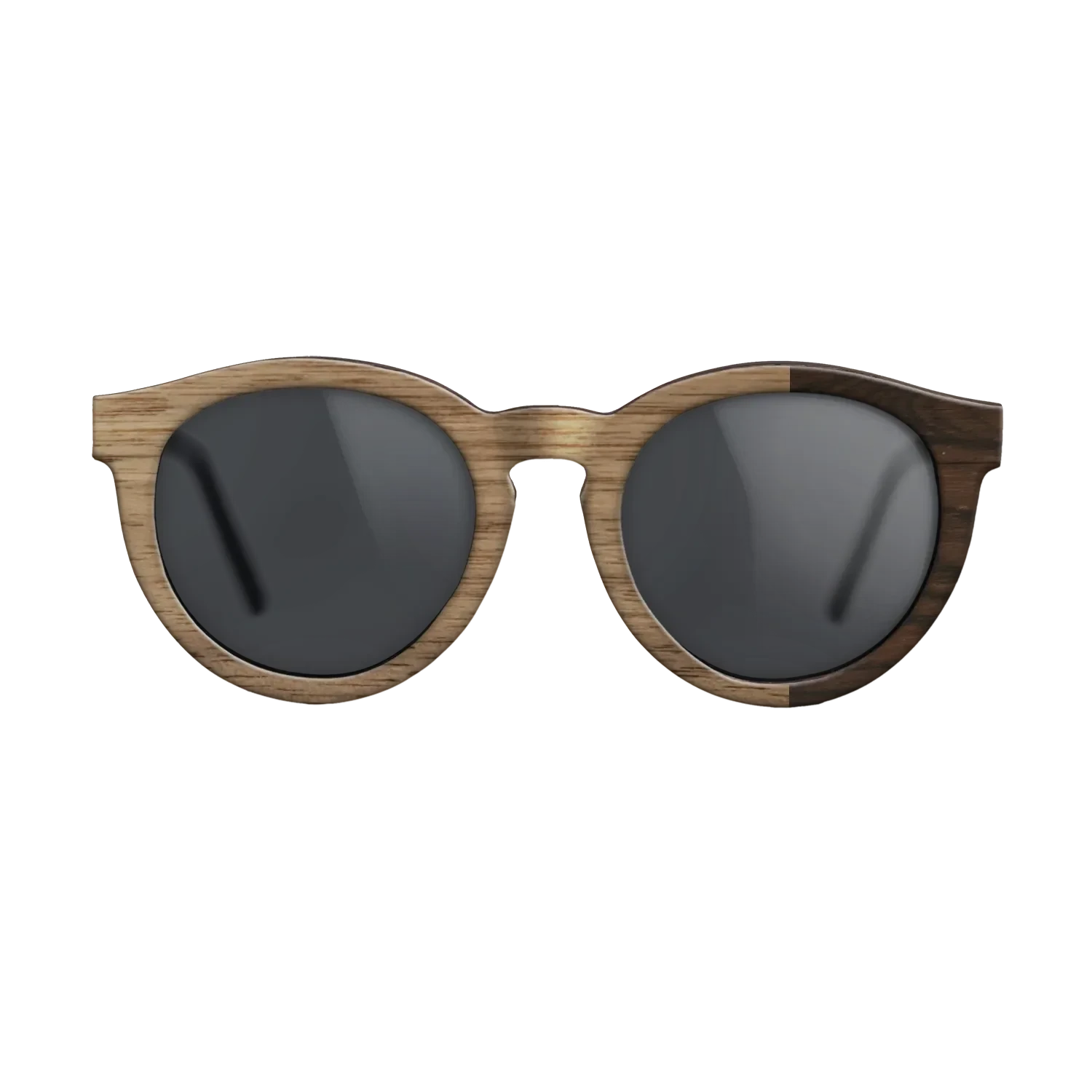 Walnut: Straight Grain,Ziricote Dark Quartered: Bauhaus - The Rebel - Round - SIRIS wood optic