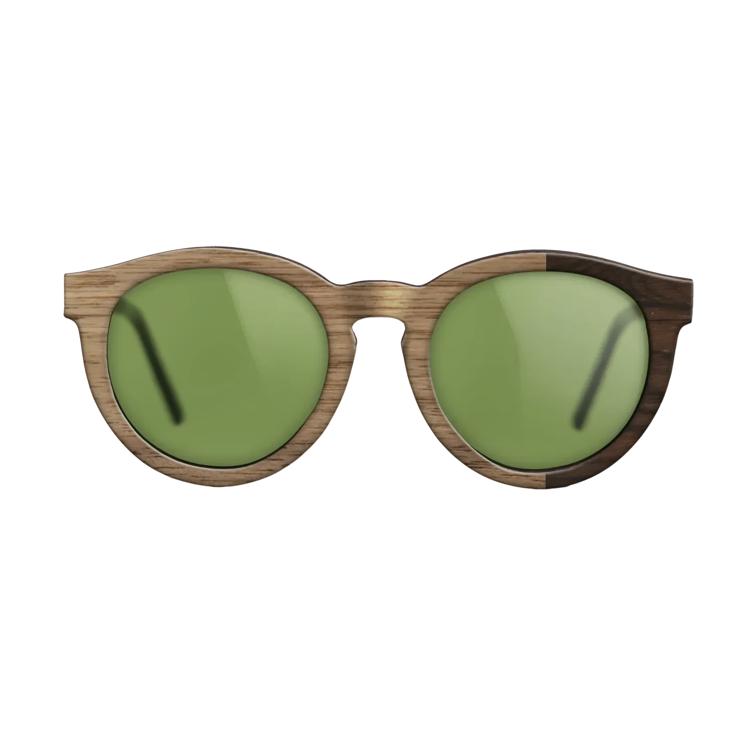 Walnut: Straight Grain,Ziricote Dark Quartered: Bauhaus - The Rebel - Round - SIRIS wood optic