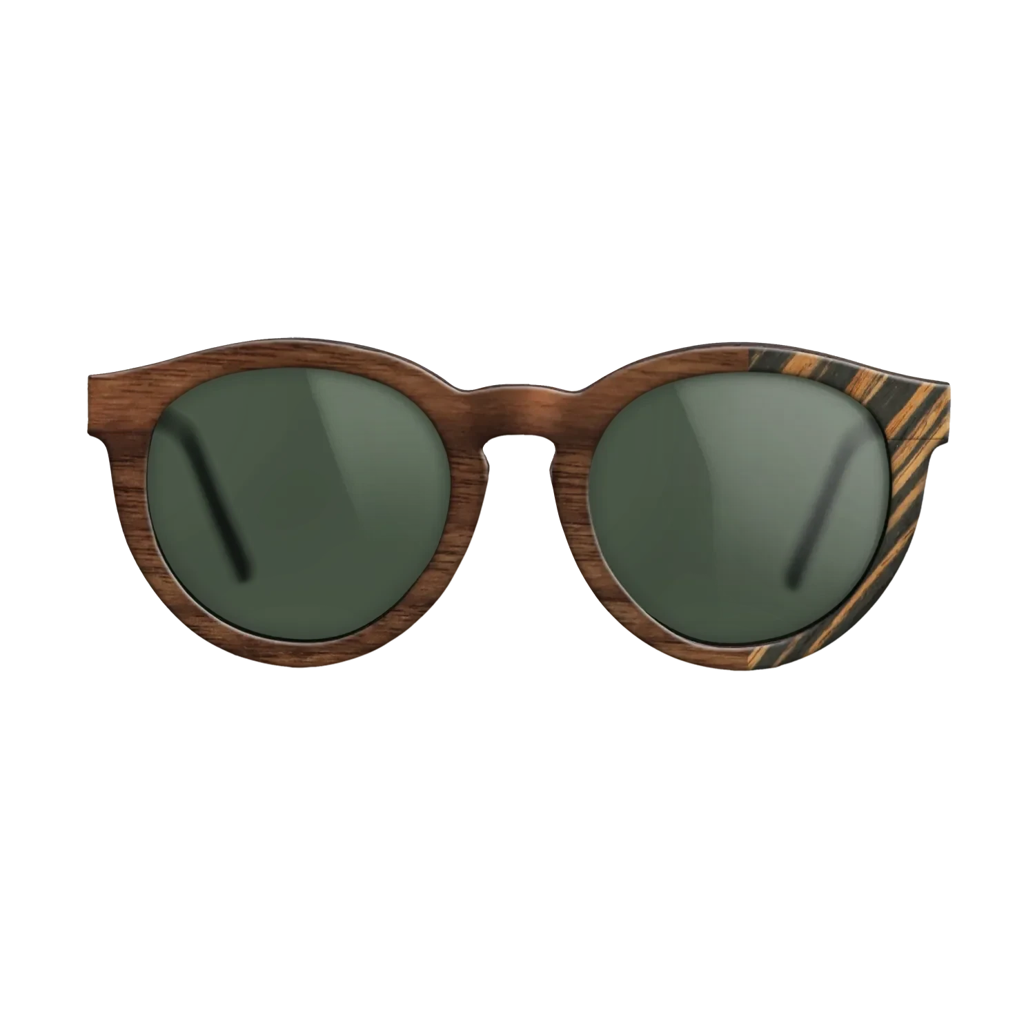 Walnut Claro Dark,Italian Ebony: Bauhaus - The Rebel - Round - SIRIS wood optic