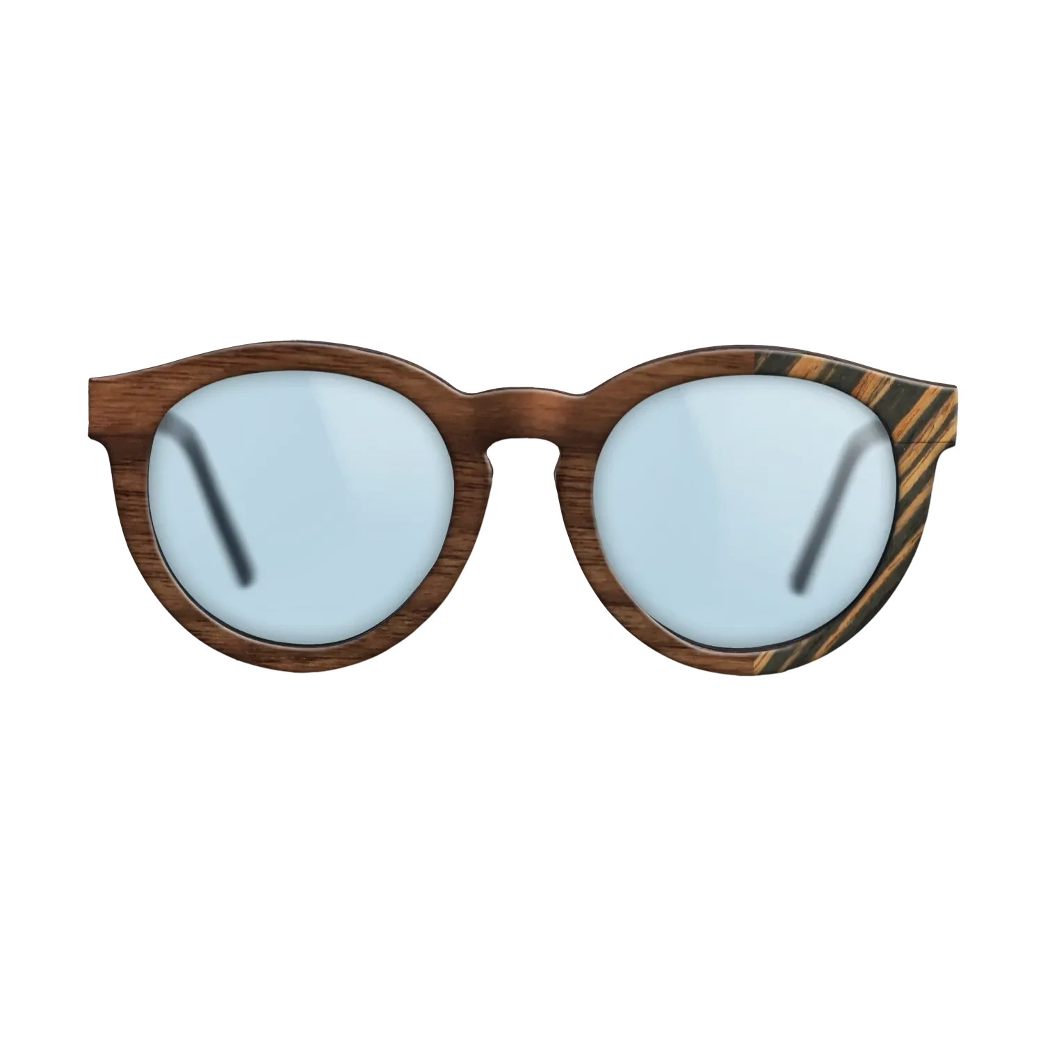 Walnut Claro Dark,Italian Ebony: Bauhaus - The Rebel - Round - SIRIS wood optic
