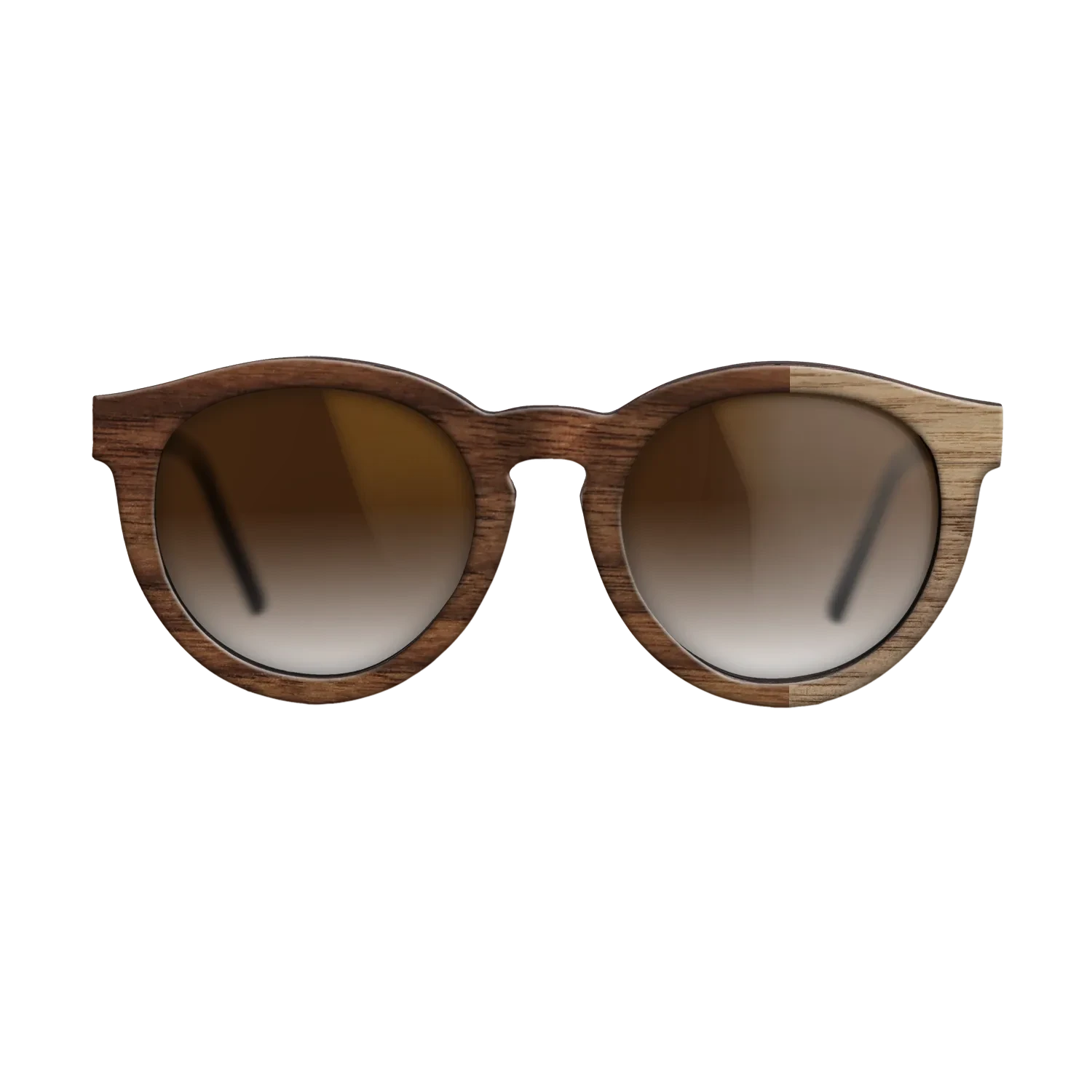 Walnut Claro Dark,Walnut: Straight Grain: Bauhaus - The Rebel - Round - SIRIS wood optic