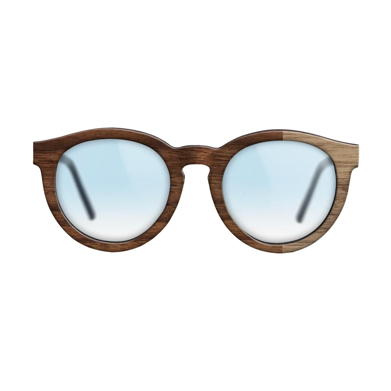 Walnut Claro Dark,Walnut: Straight Grain: Bauhaus - The Rebel - Round - SIRIS wood optic