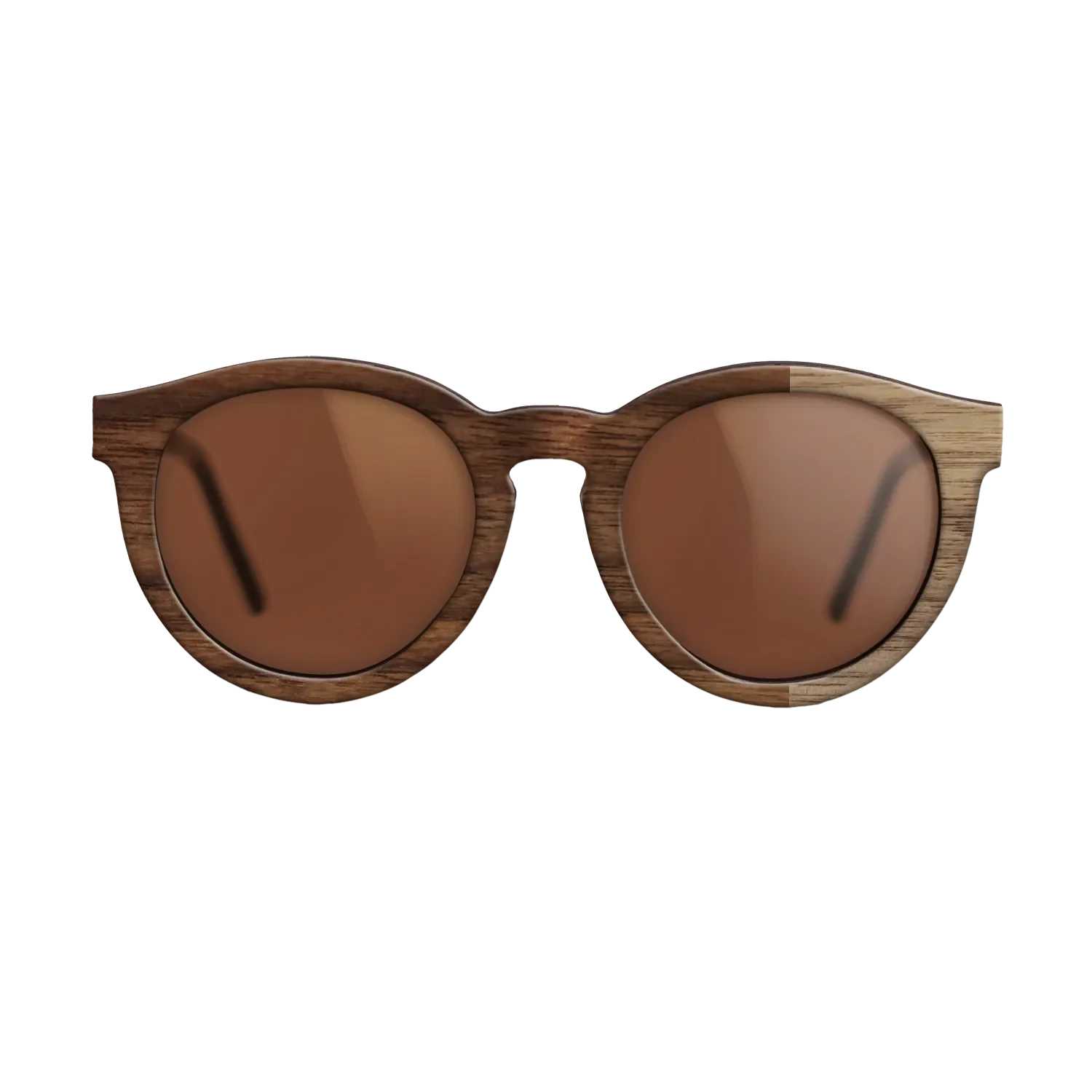 Walnut Claro Dark,Walnut: Straight Grain: Bauhaus - The Rebel - Round - SIRIS wood optic