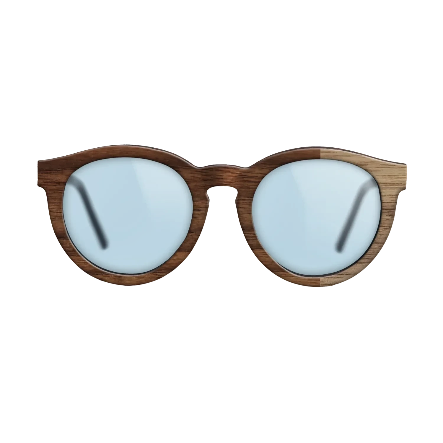 Walnut Claro Dark,Walnut: Straight Grain: Bauhaus - The Rebel - Round - SIRIS wood optic