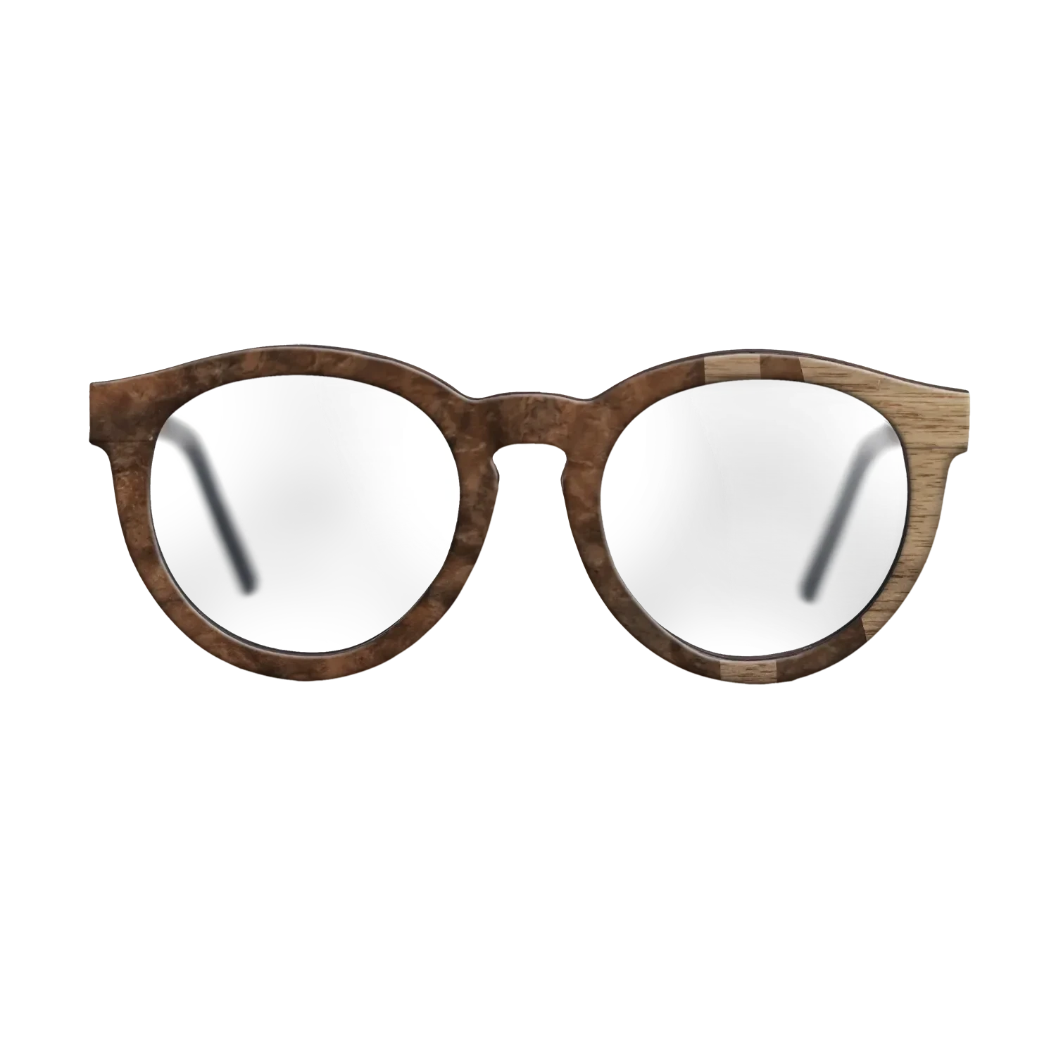 Walnut Burl,Walnut: Straight Grain: Bauhaus - The Rebel - Round - SIRIS wood optic