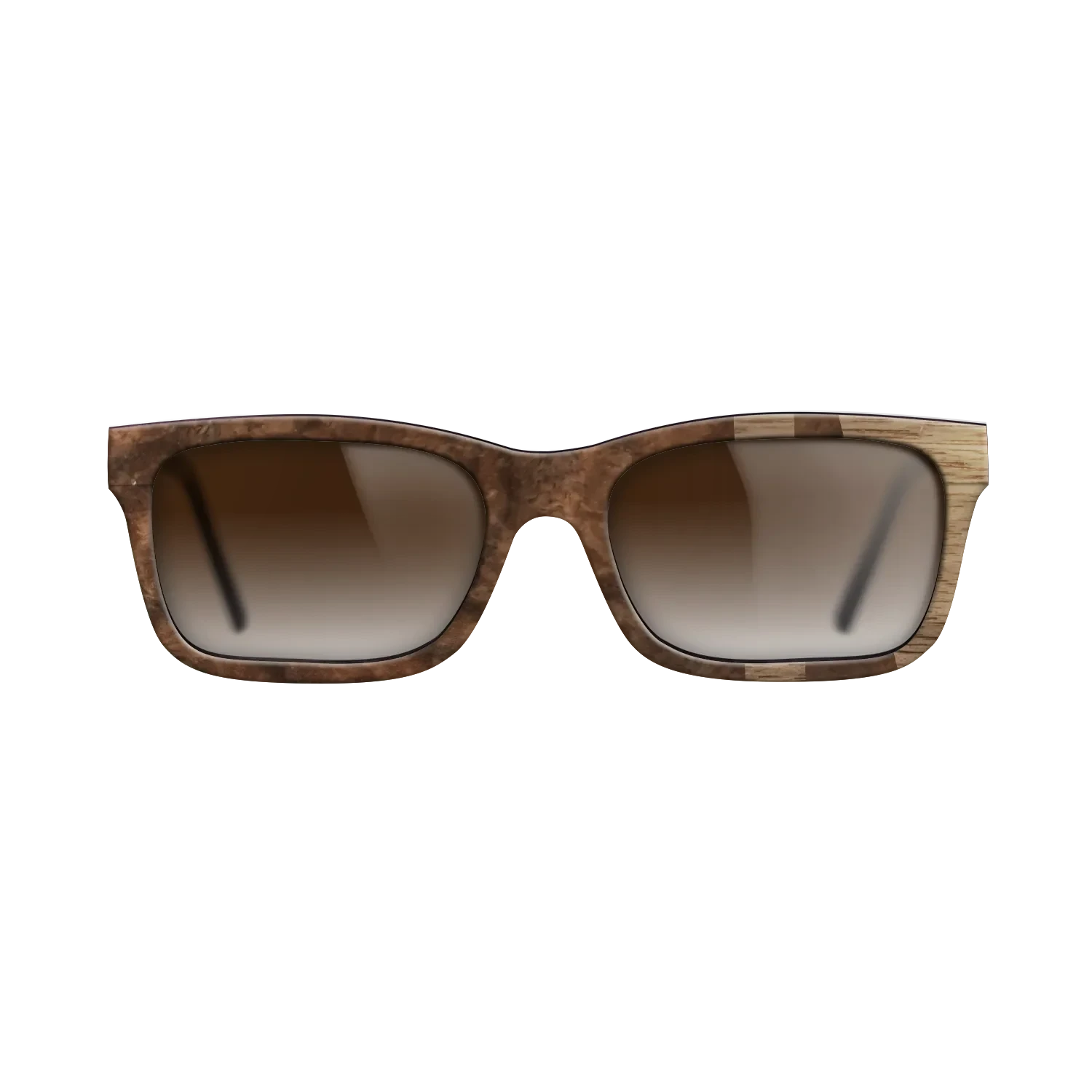 Walnut Burl,Walnut: Straight Grain: Bauhaus - The Sage - Rectangle - SIRIS wood optic