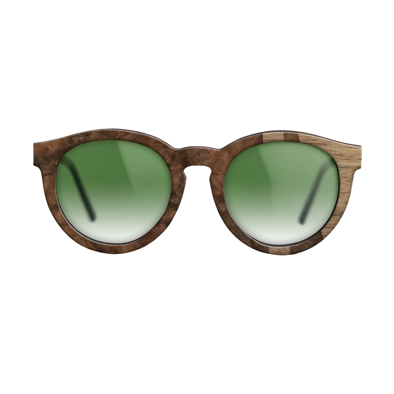 Walnut Burl,Walnut: Straight Grain: Bauhaus - The Rebel - Round - SIRIS wood optic