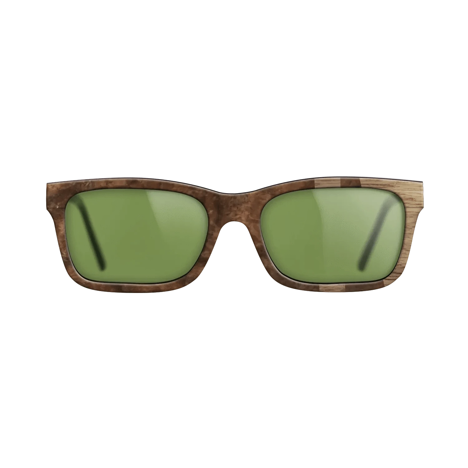 Walnut Burl,Walnut: Straight Grain: Bauhaus - The Sage - Rectangle - SIRIS wood optic