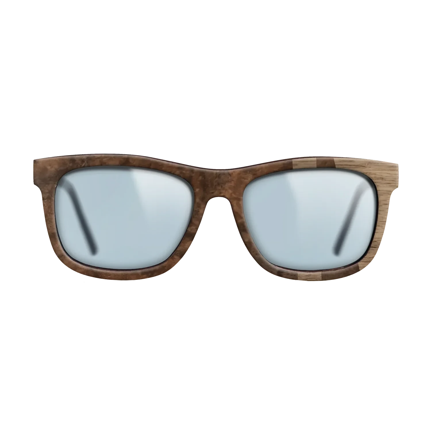 Walnut Burl,Walnut: Straight Grain: Bauhaus - The Hero - Square - SIRIS wood optic
